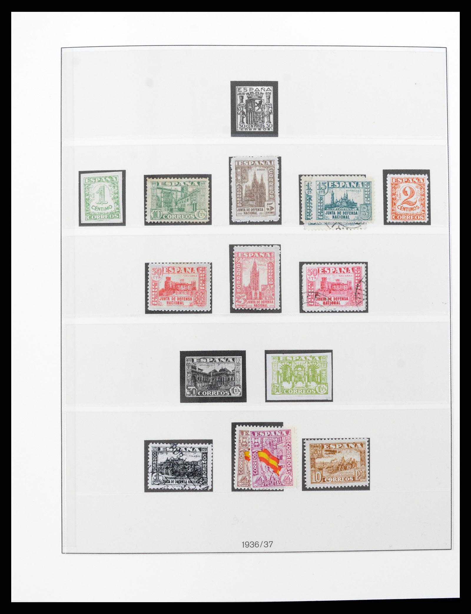 37126 094 - Postzegelverzameling 37126 Spanje en koloniën 1850-1976.