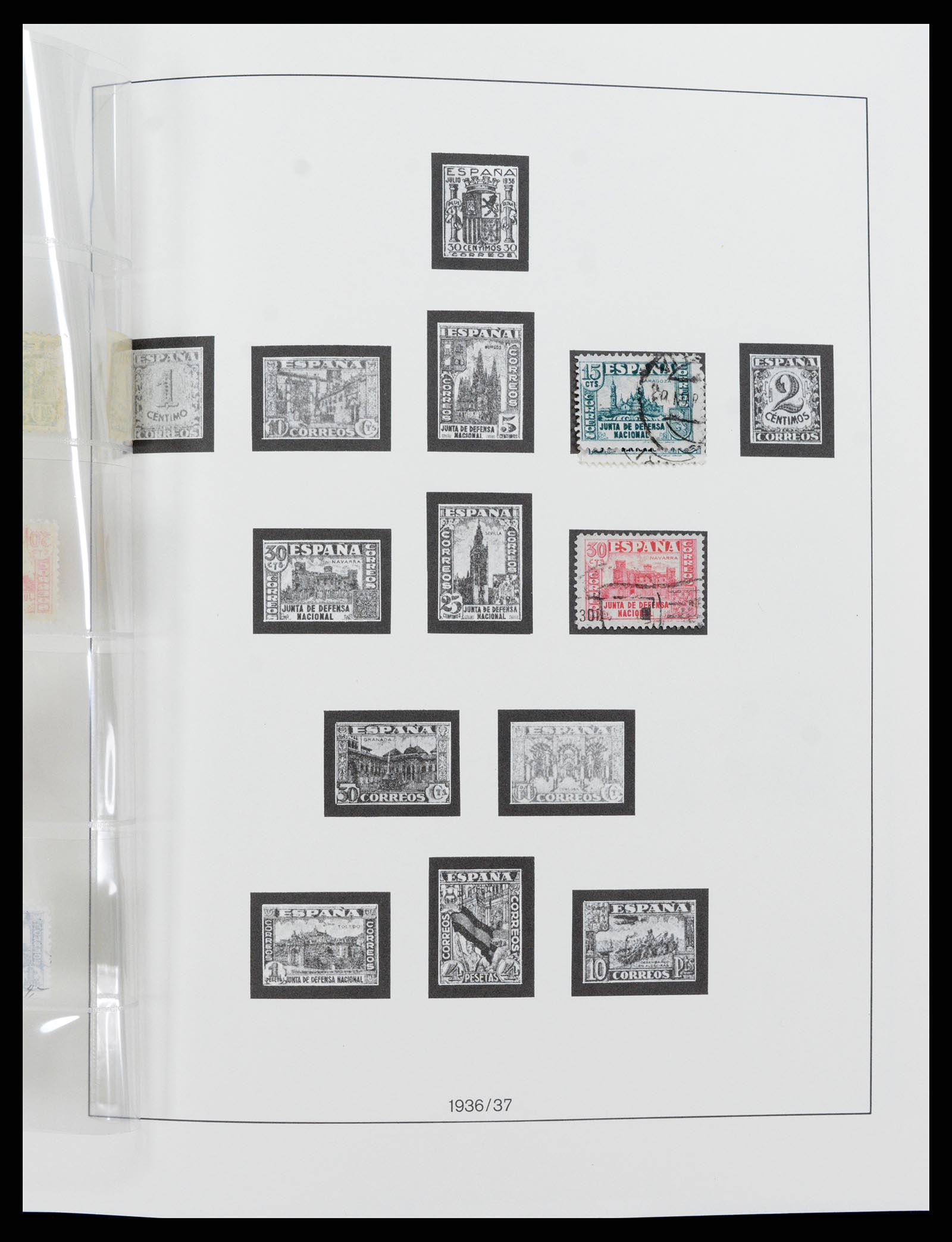 37126 095 - Postzegelverzameling 37126 Spanje en koloniën 1850-1976.
