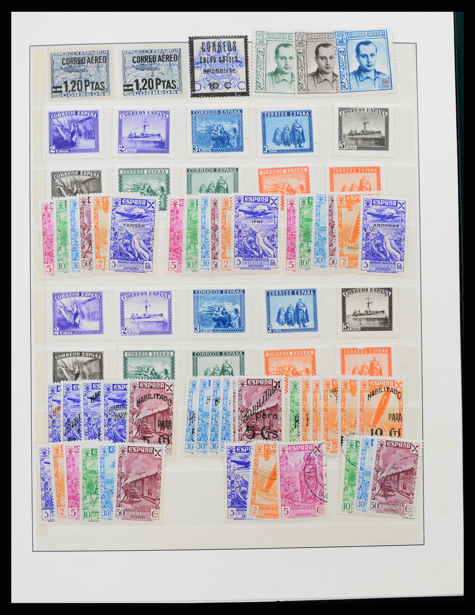 37126 101 - Postzegelverzameling 37126 Spanje en koloniën 1850-1976.