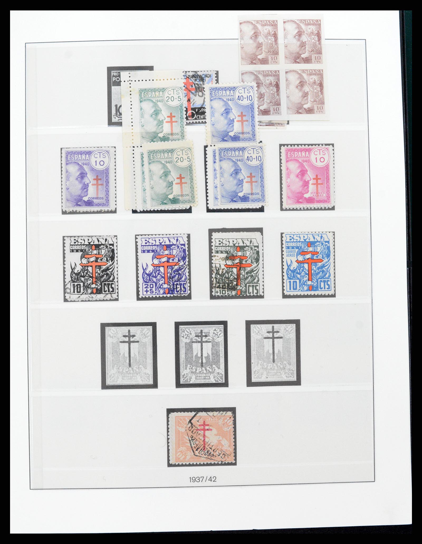 37126 105 - Postzegelverzameling 37126 Spanje en koloniën 1850-1976.