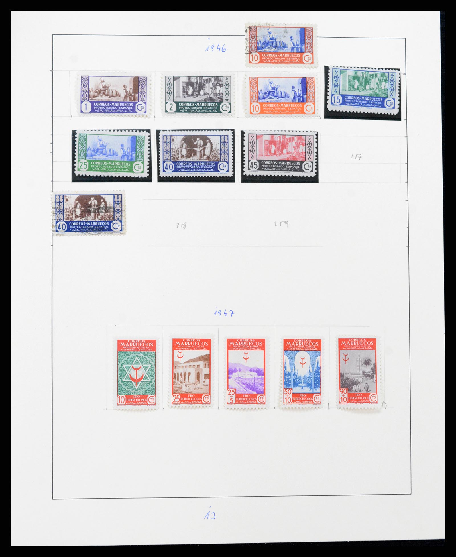37126 403 - Postzegelverzameling 37126 Spanje en koloniën 1850-1976.
