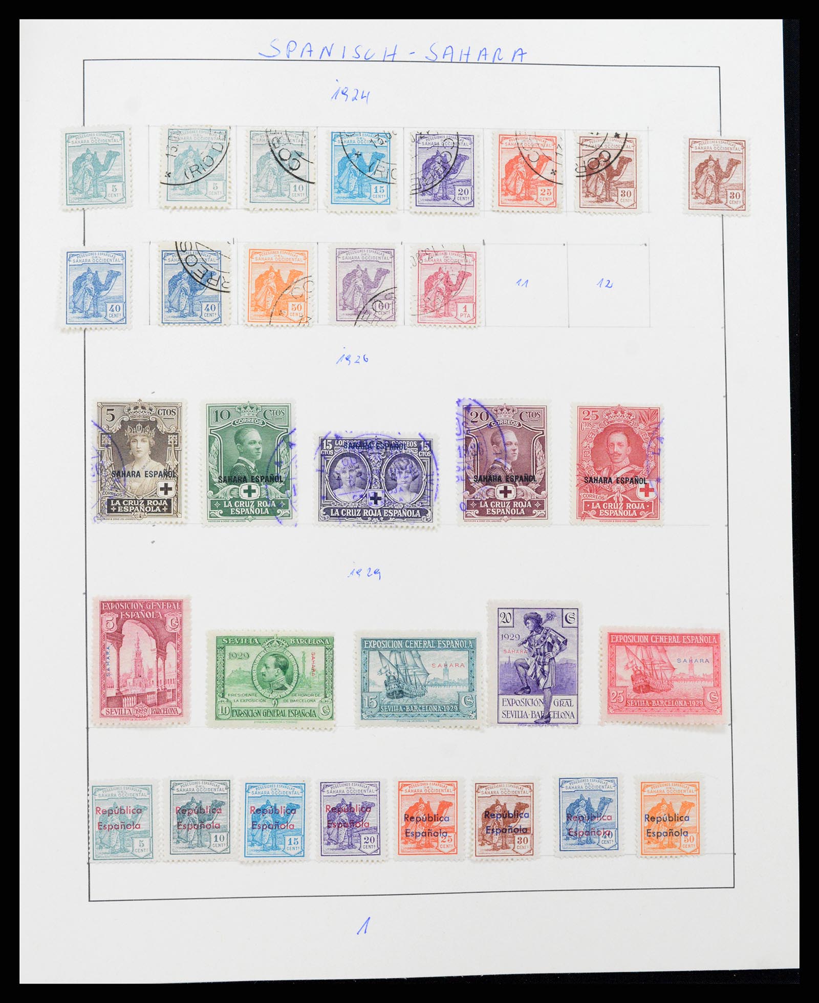37126 407 - Postzegelverzameling 37126 Spanje en koloniën 1850-1976.