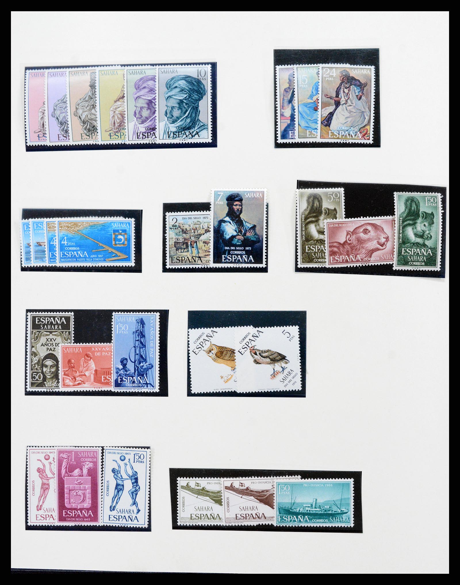 37126 410 - Postzegelverzameling 37126 Spanje en koloniën 1850-1976.