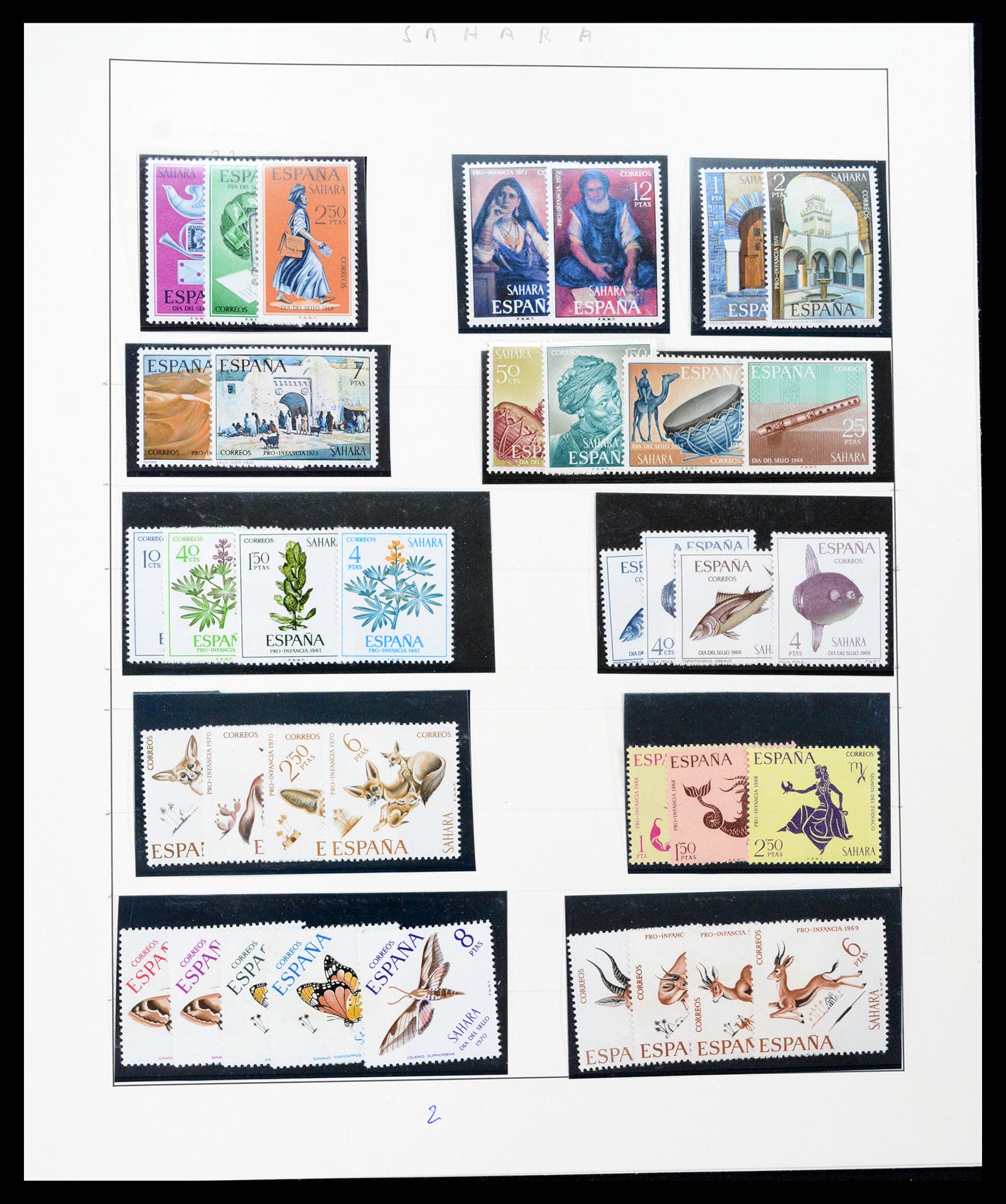 37126 411 - Postzegelverzameling 37126 Spanje en koloniën 1850-1976.