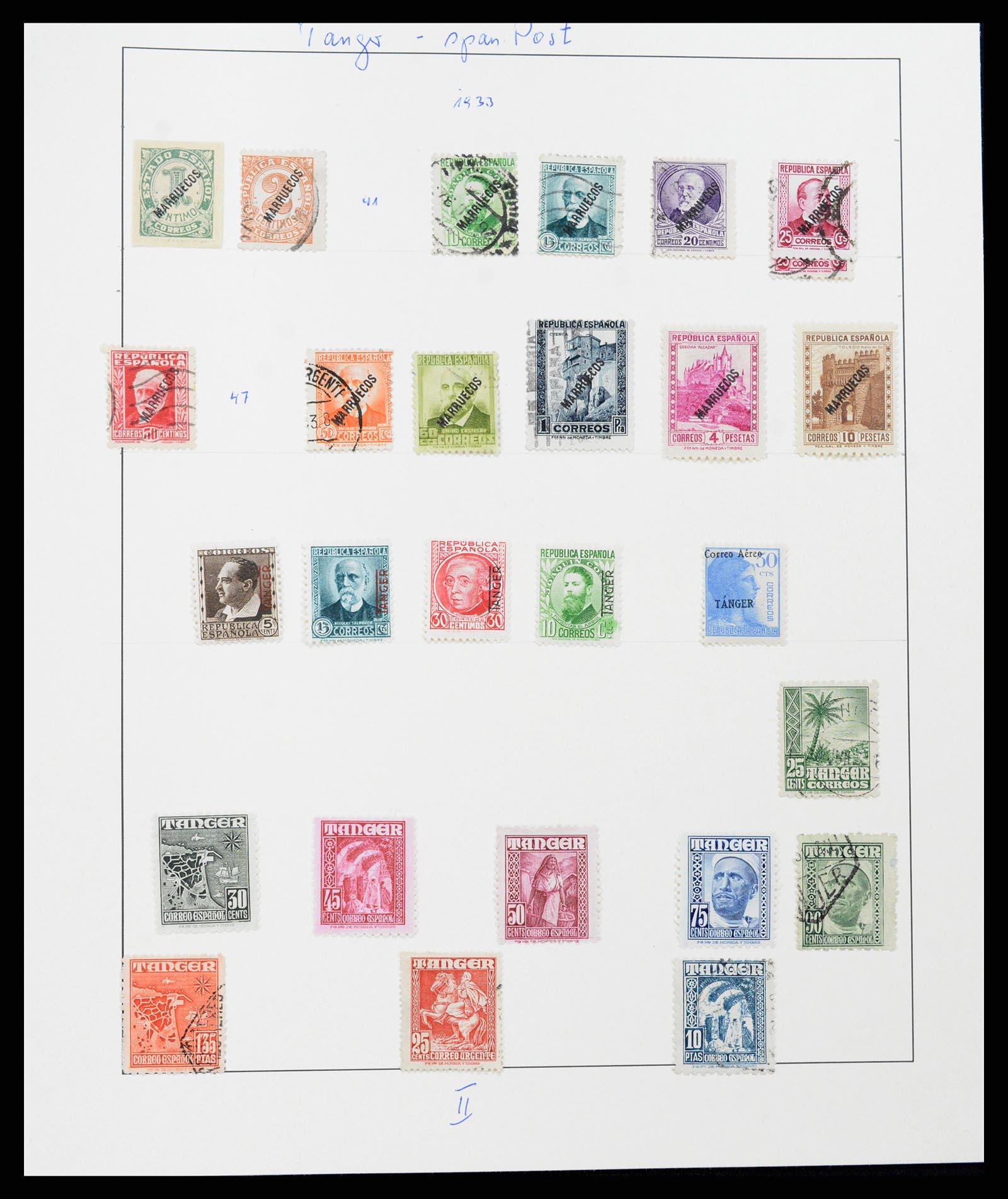 37126 413 - Postzegelverzameling 37126 Spanje en koloniën 1850-1976.