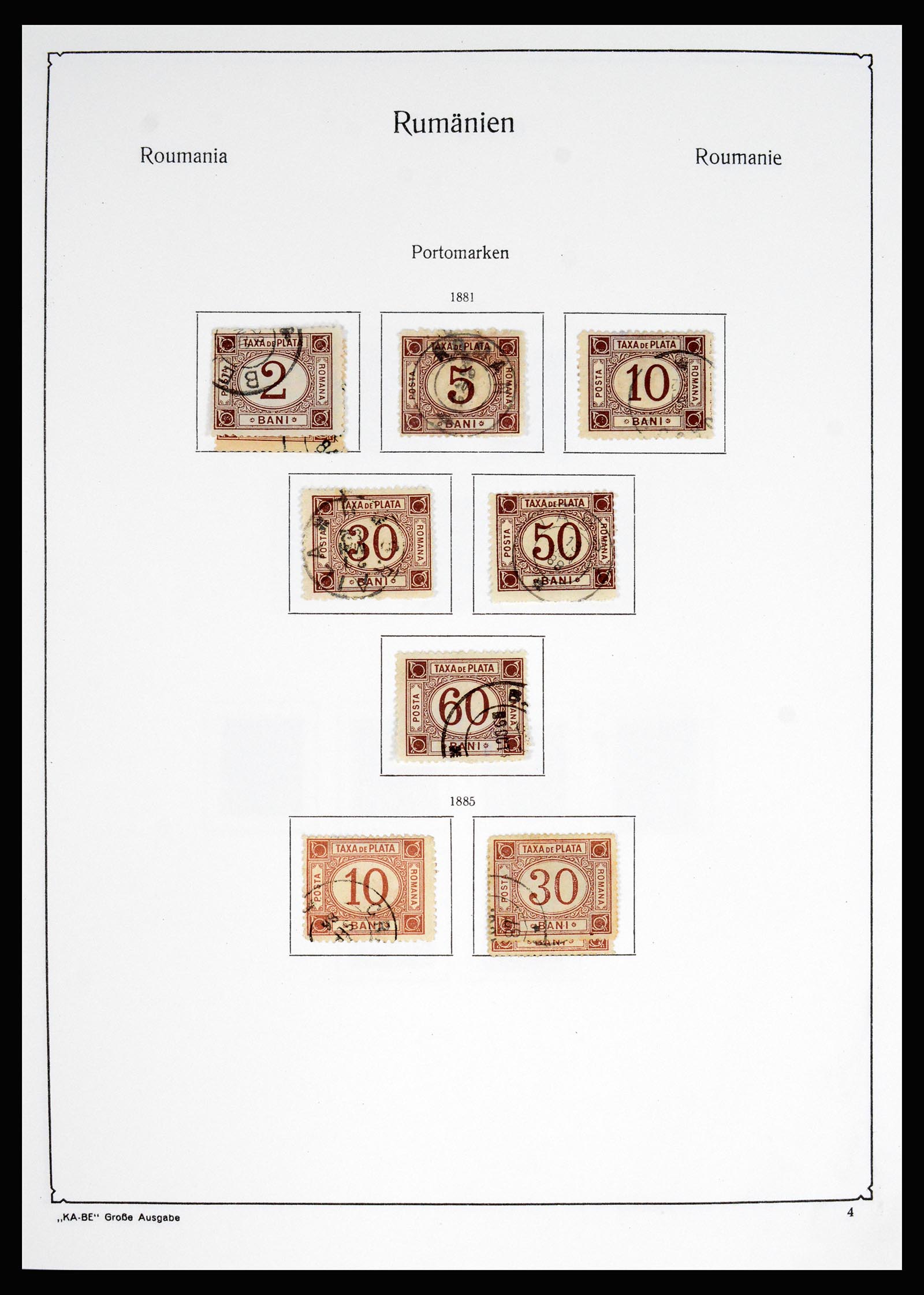 37128 007 - Postzegelverzameling 37128 Roemenië 1865-1965.