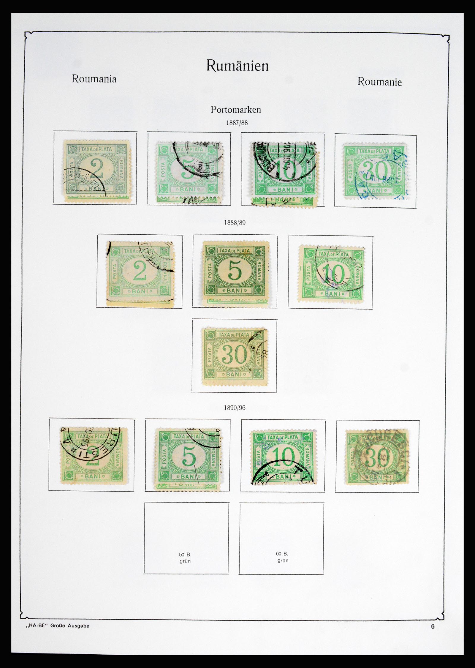 37128 009 - Postzegelverzameling 37128 Roemenië 1865-1965.