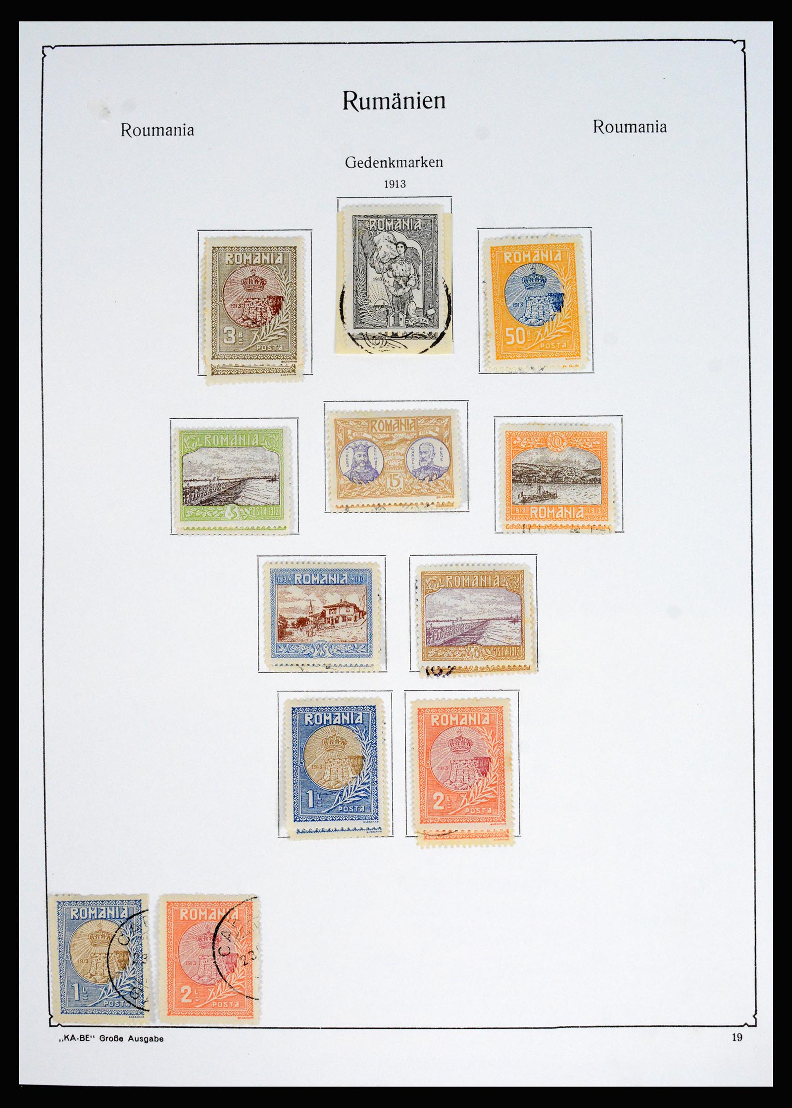 37128 025 - Postzegelverzameling 37128 Roemenië 1865-1965.