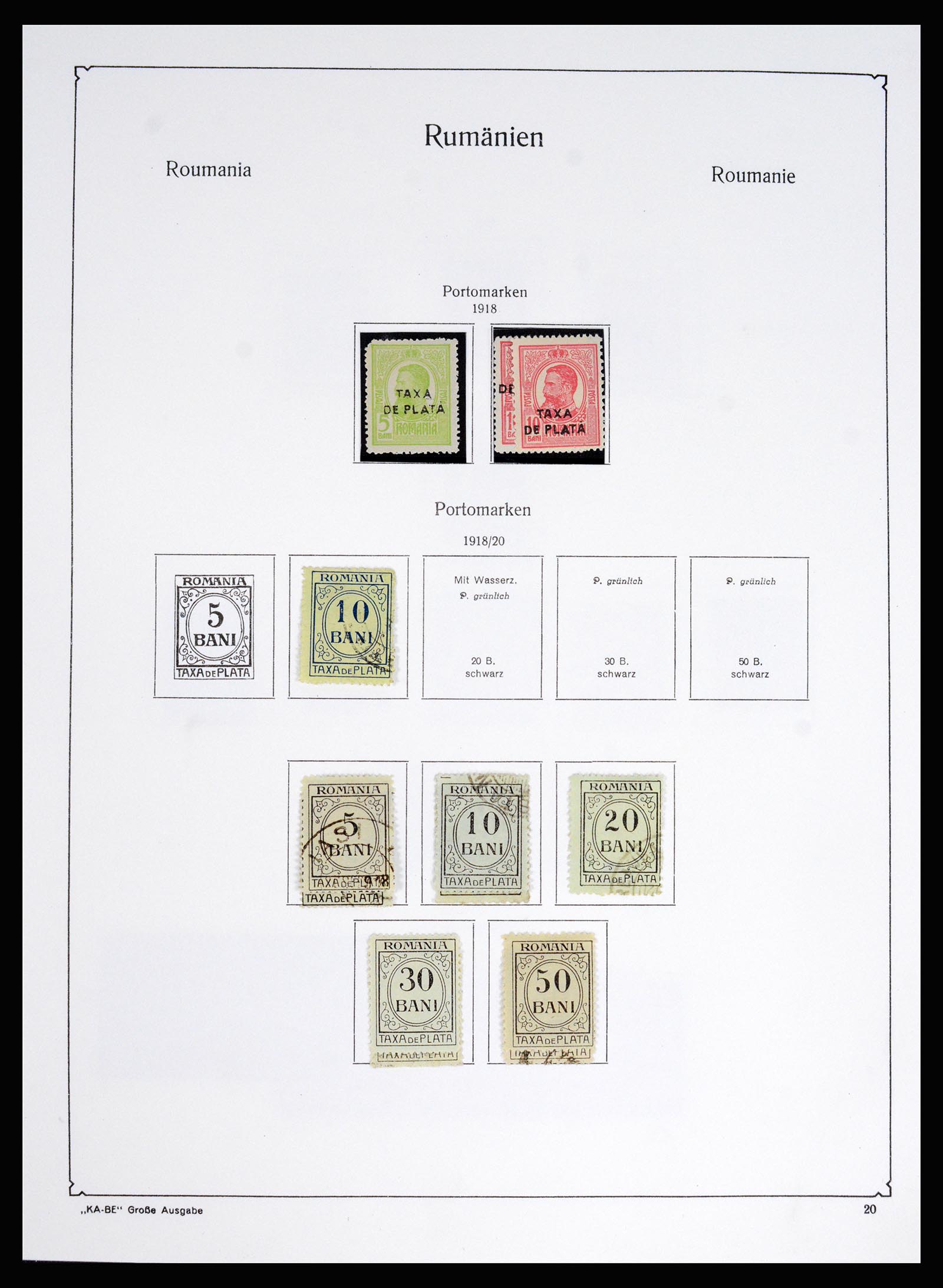 37128 028 - Postzegelverzameling 37128 Roemenië 1865-1965.