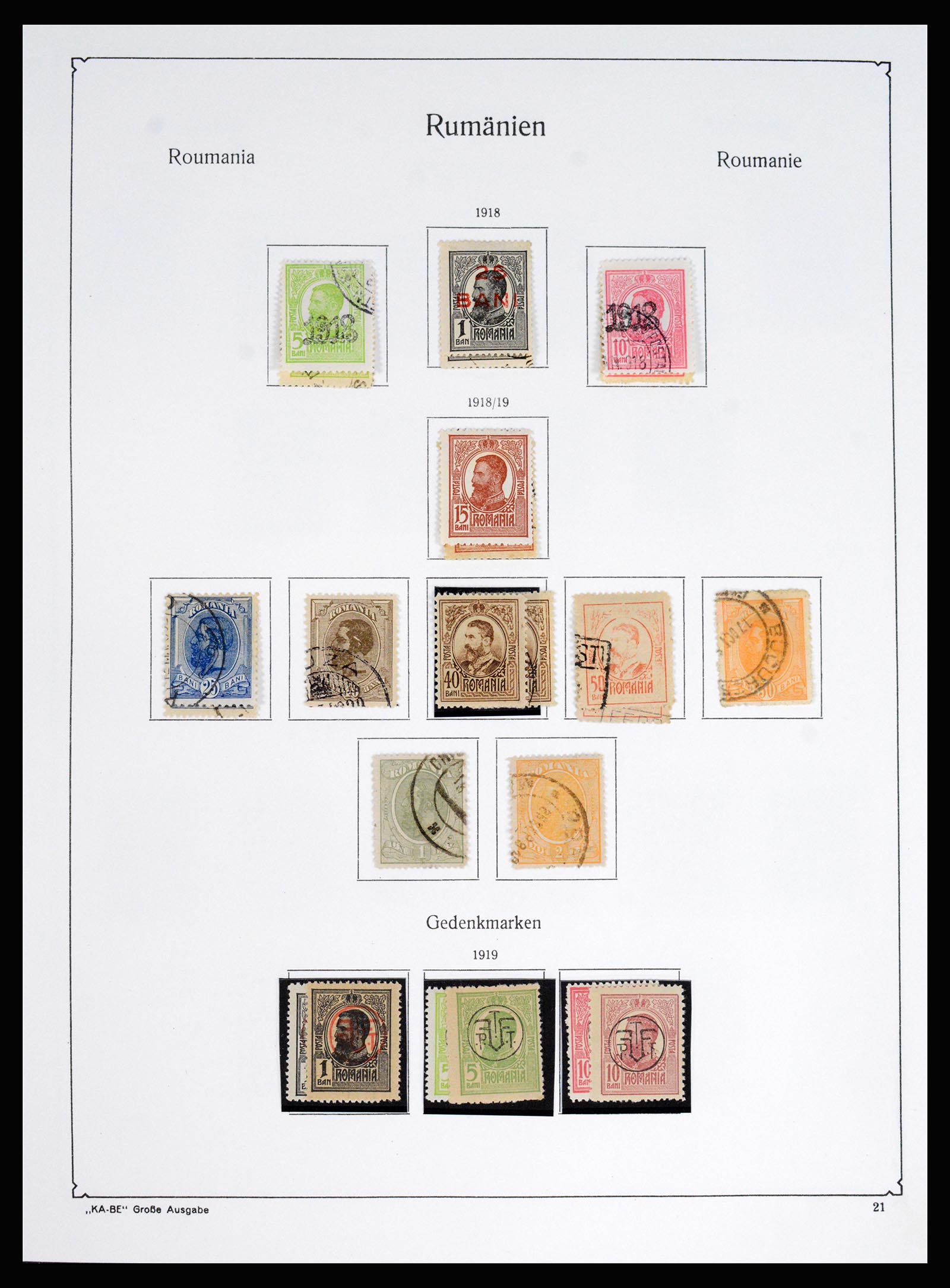 37128 030 - Postzegelverzameling 37128 Roemenië 1865-1965.