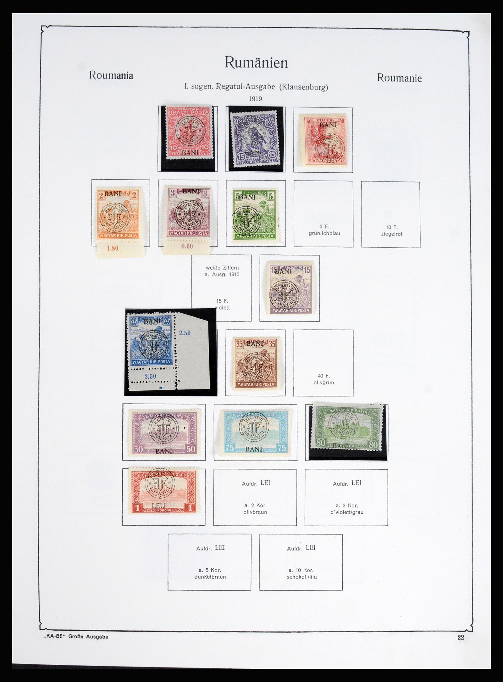 37128 034 - Postzegelverzameling 37128 Roemenië 1865-1965.