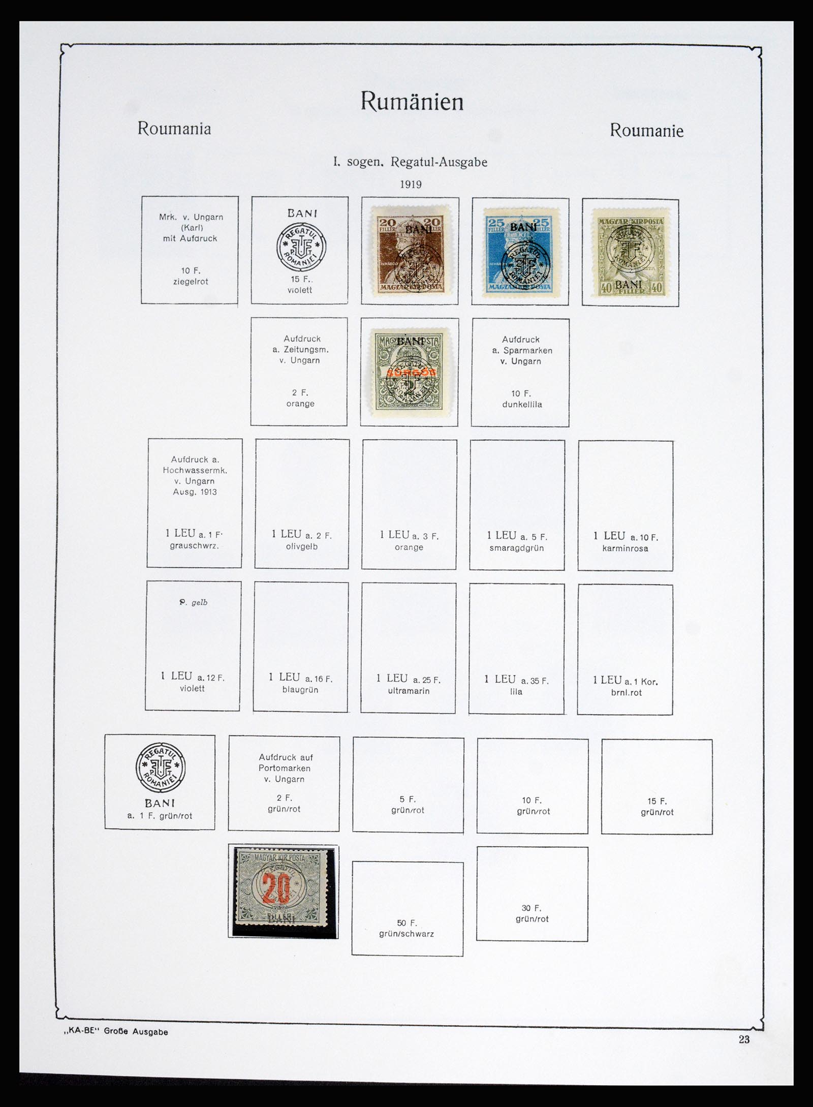 37128 035 - Postzegelverzameling 37128 Roemenië 1865-1965.