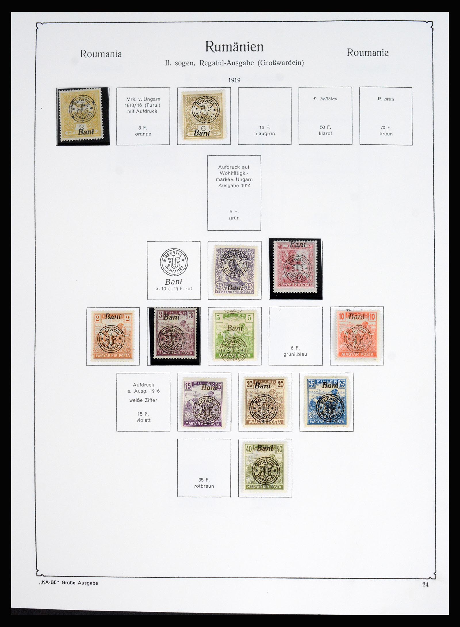 37128 036 - Postzegelverzameling 37128 Roemenië 1865-1965.