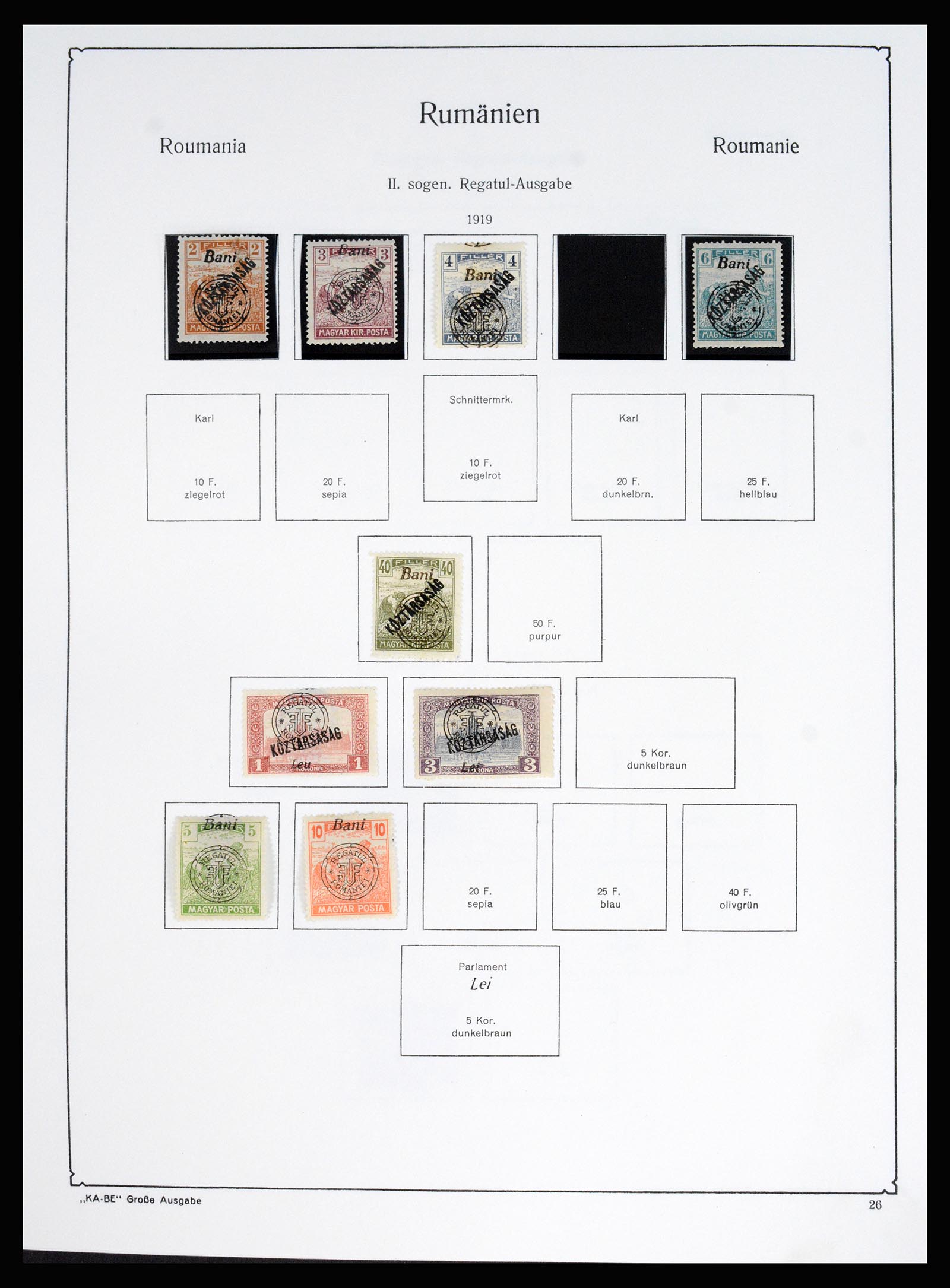 37128 038 - Postzegelverzameling 37128 Roemenië 1865-1965.