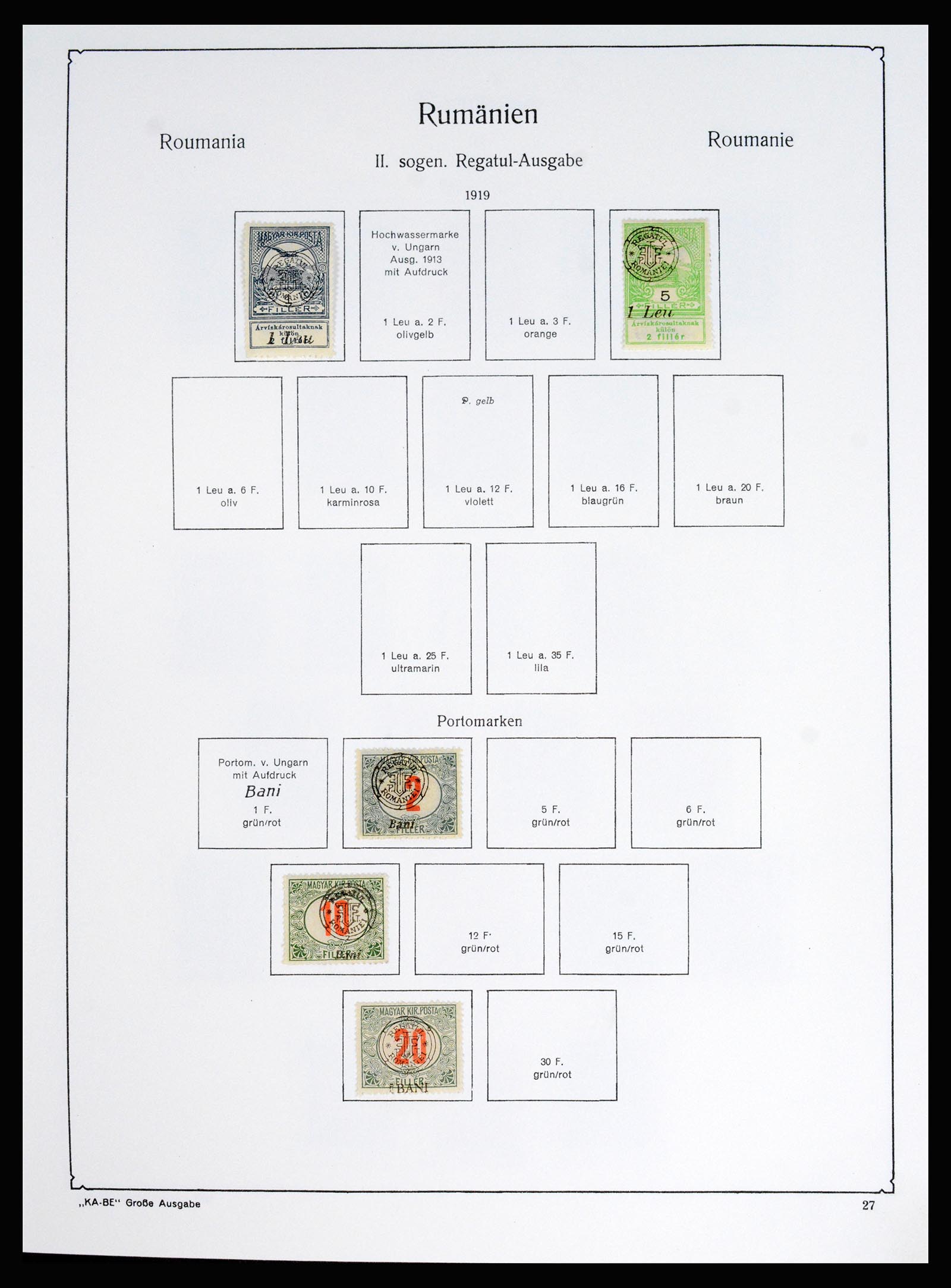 37128 039 - Postzegelverzameling 37128 Roemenië 1865-1965.