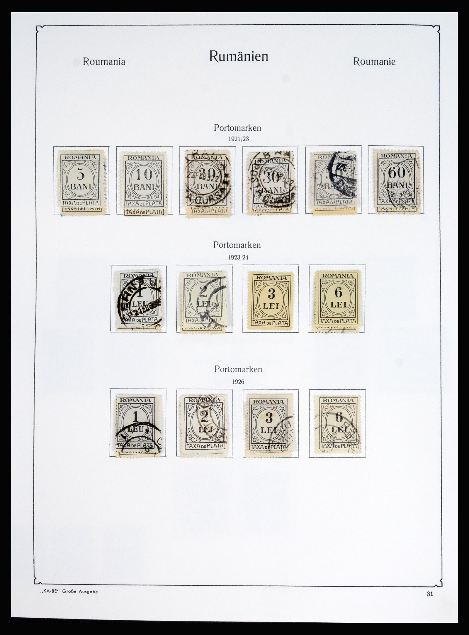 37128 043 - Postzegelverzameling 37128 Roemenië 1865-1965.