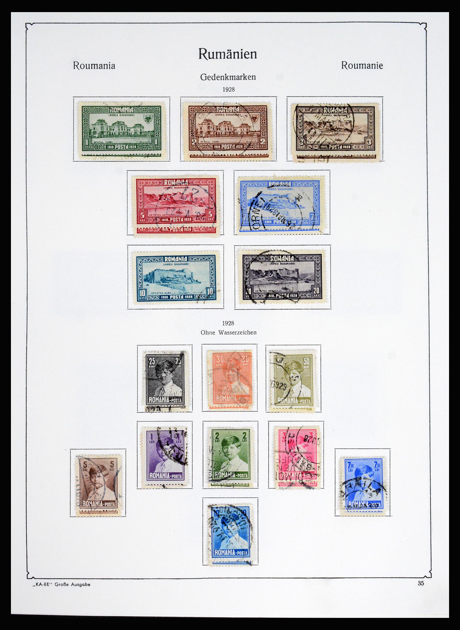 37128 049 - Postzegelverzameling 37128 Roemenië 1865-1965.