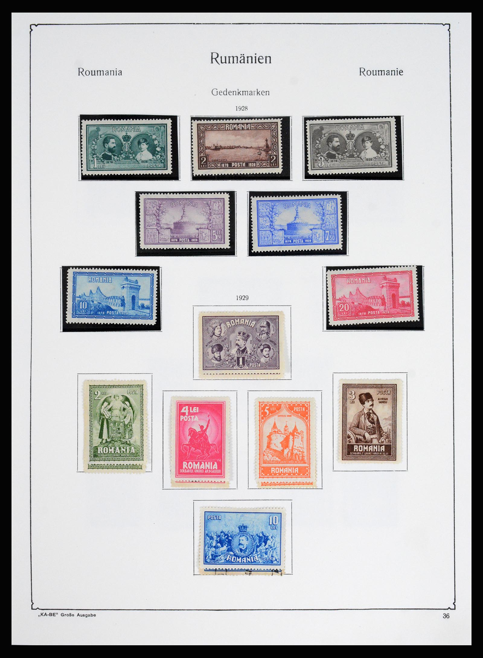 37128 050 - Postzegelverzameling 37128 Roemenië 1865-1965.