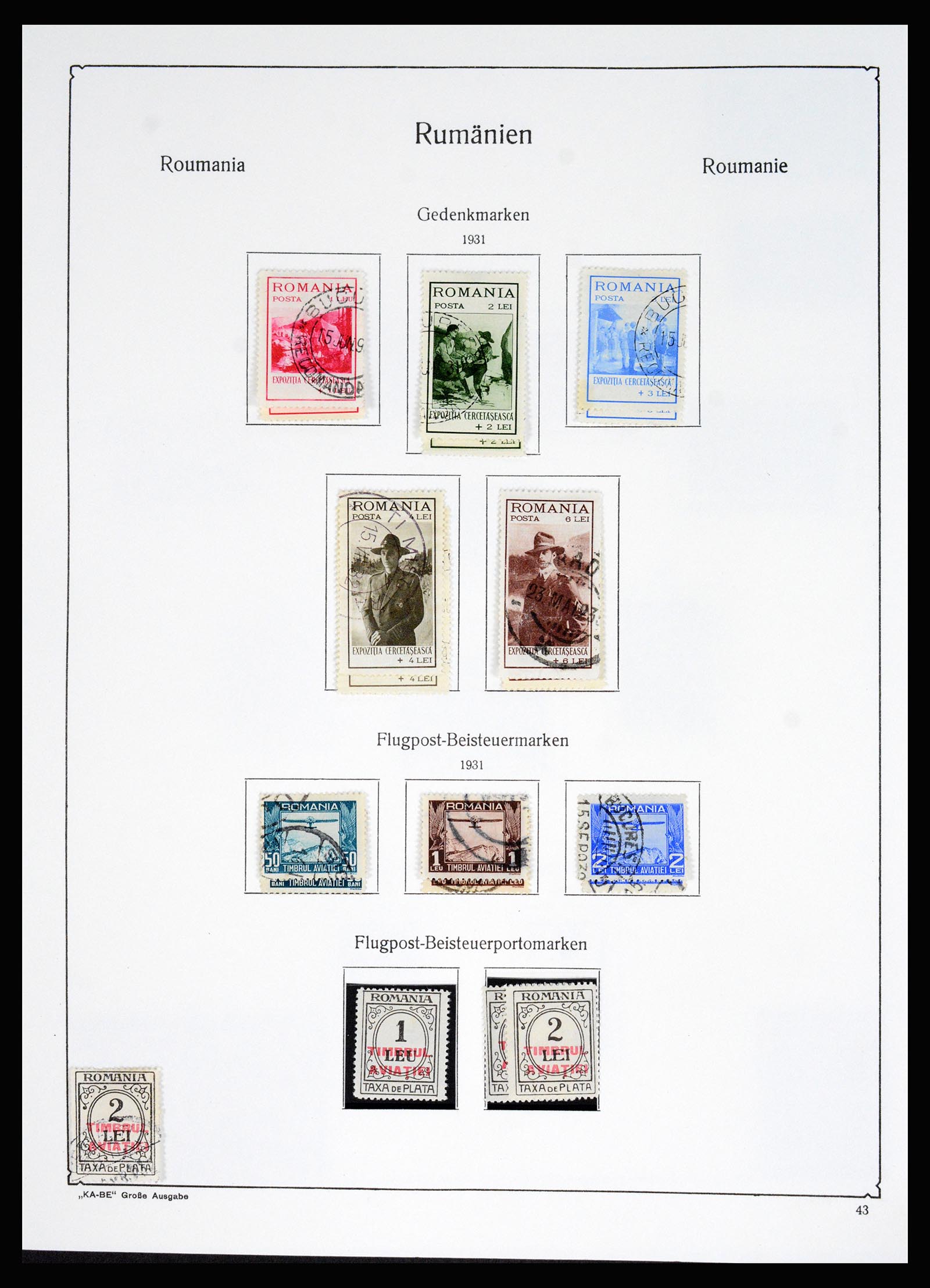 37128 060 - Postzegelverzameling 37128 Roemenië 1865-1965.