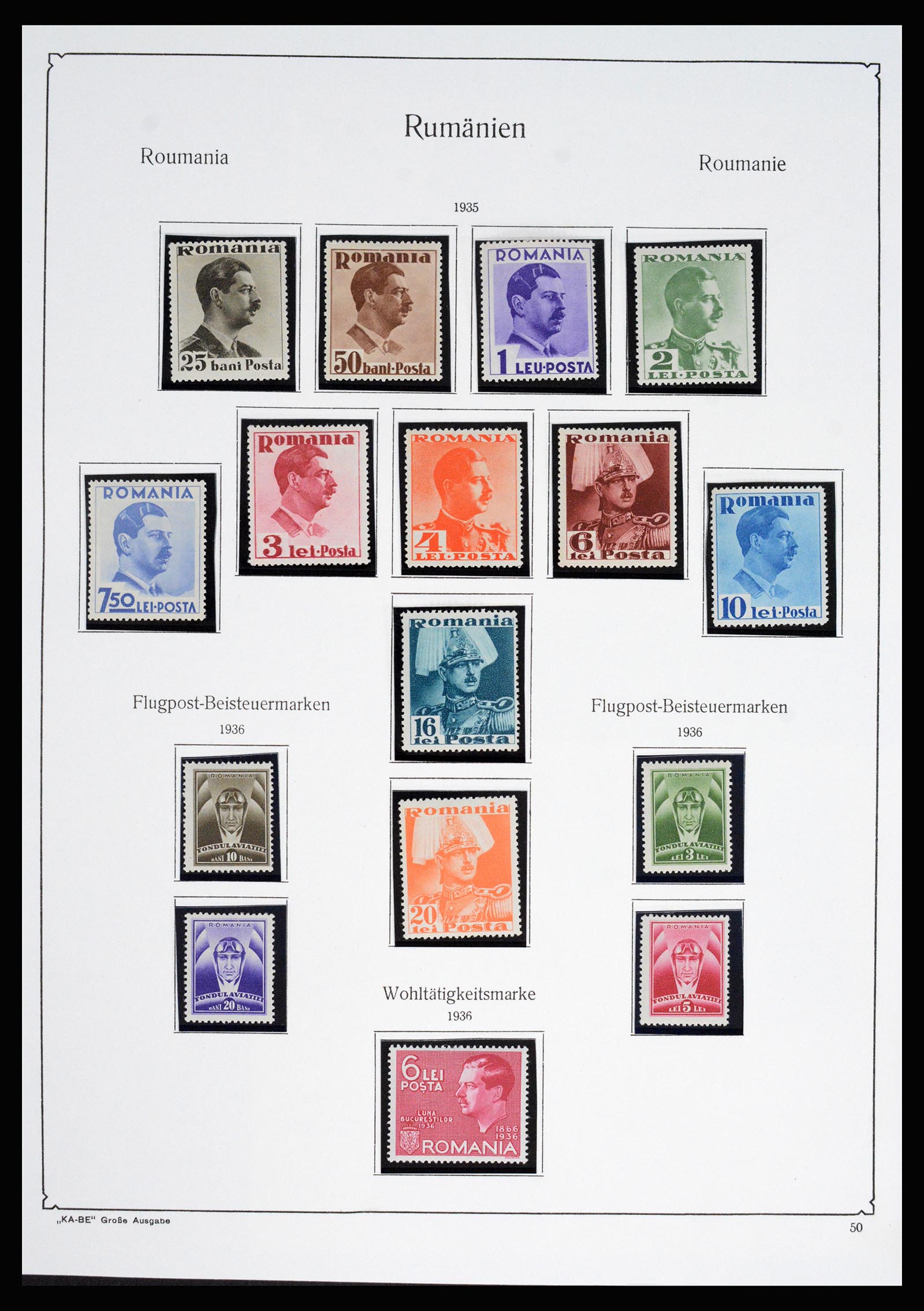 37128 071 - Postzegelverzameling 37128 Roemenië 1865-1965.