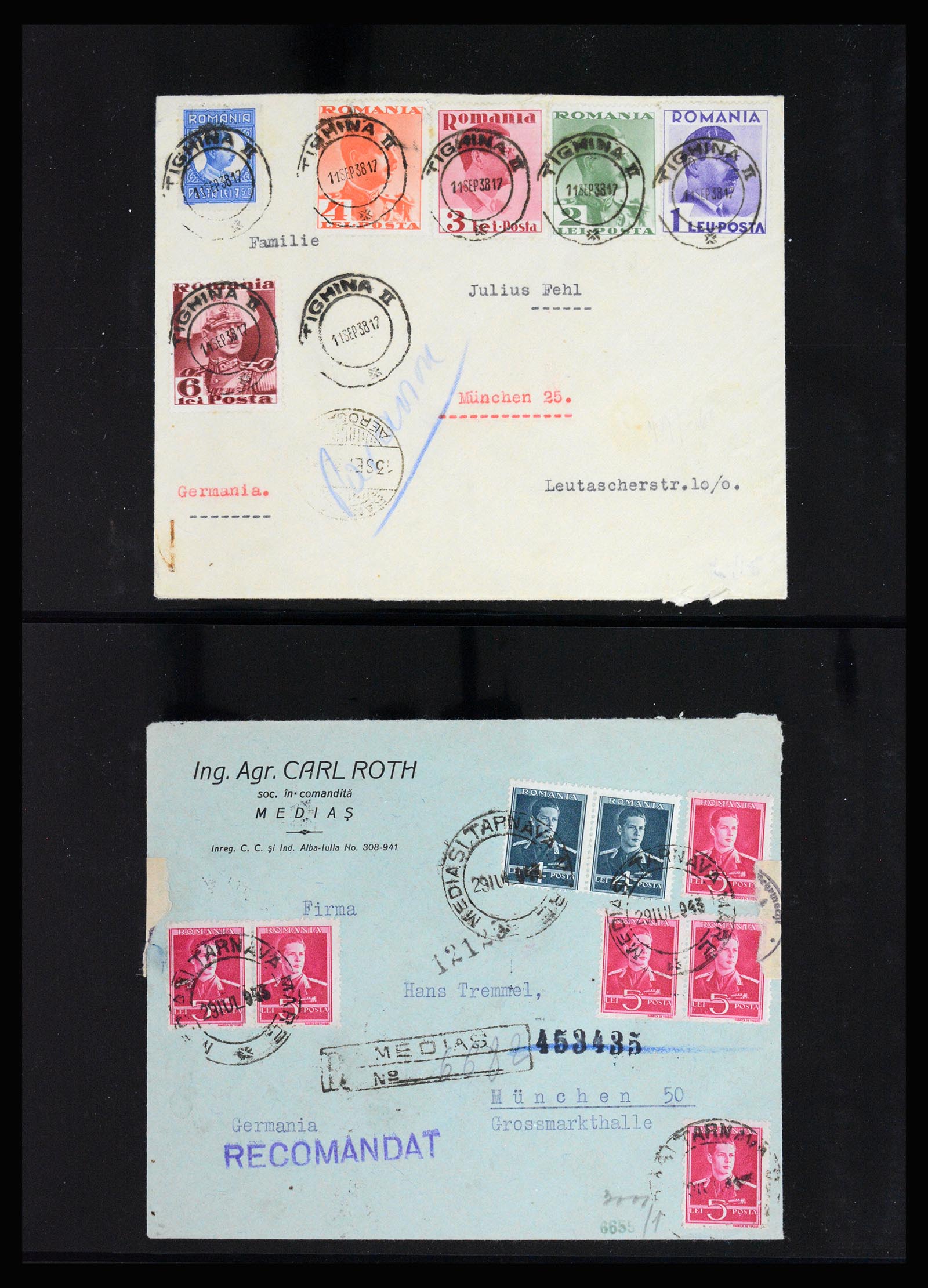 37128 073 - Postzegelverzameling 37128 Roemenië 1865-1965.
