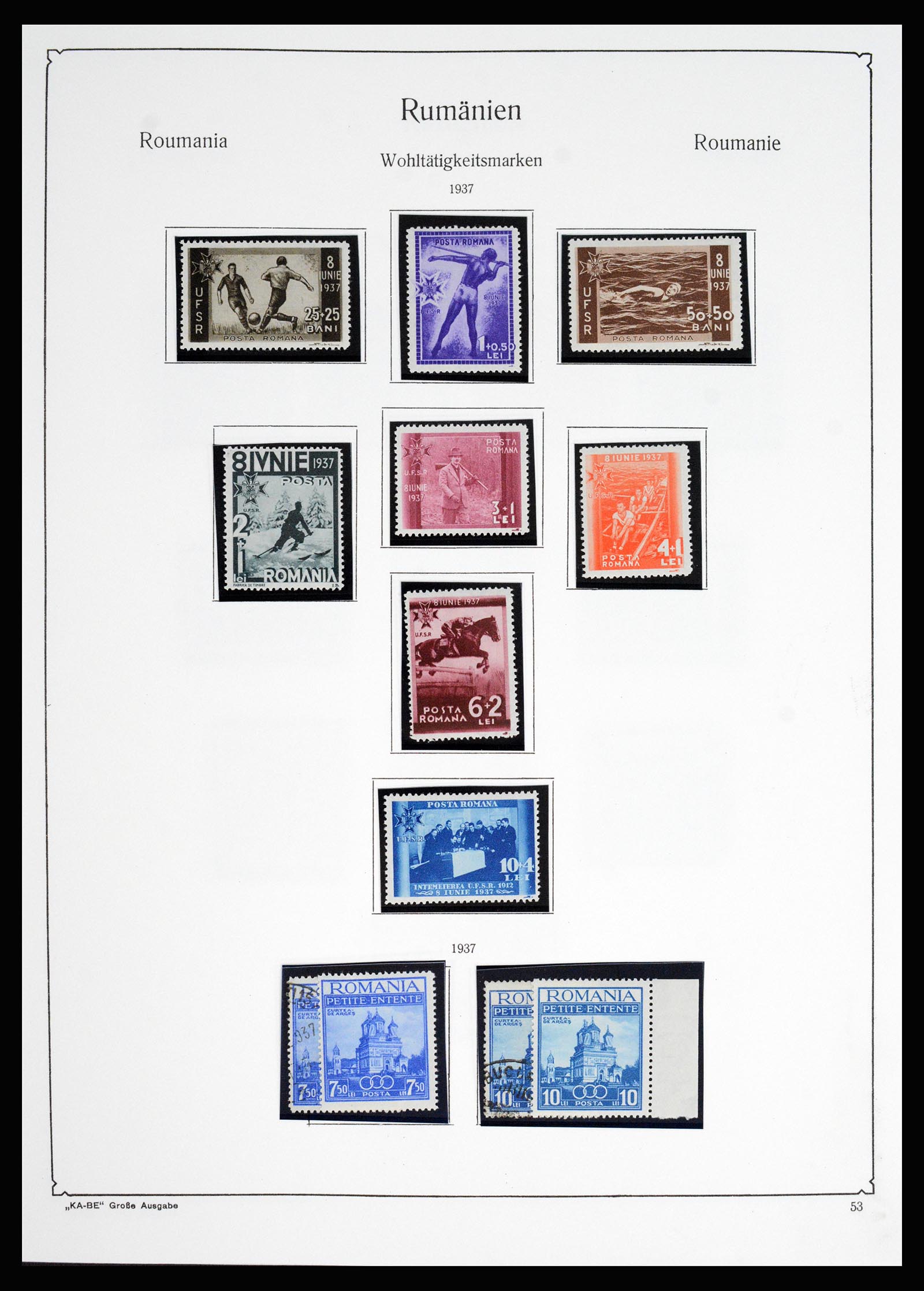 37128 076 - Postzegelverzameling 37128 Roemenië 1865-1965.