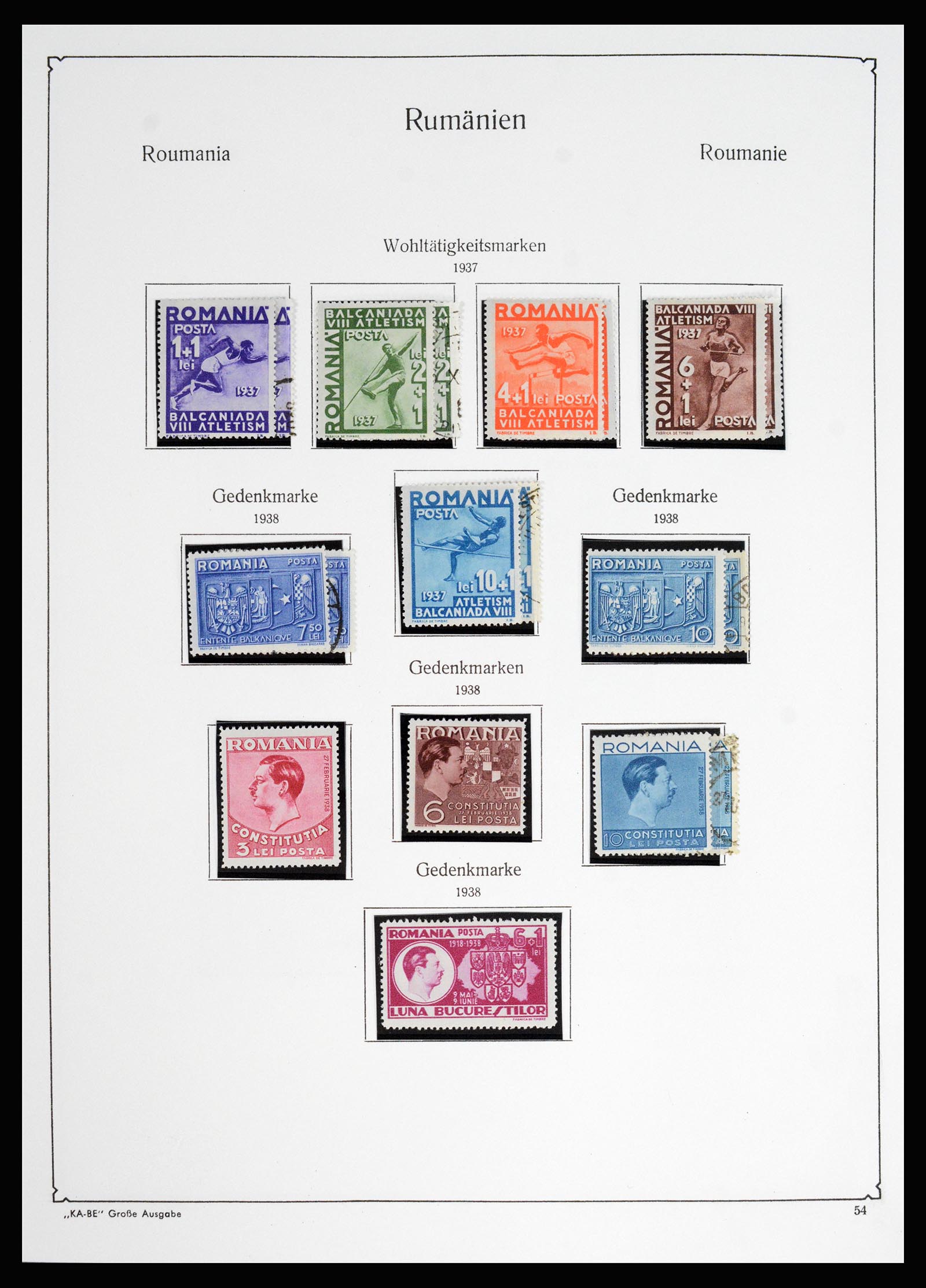 37128 077 - Postzegelverzameling 37128 Roemenië 1865-1965.