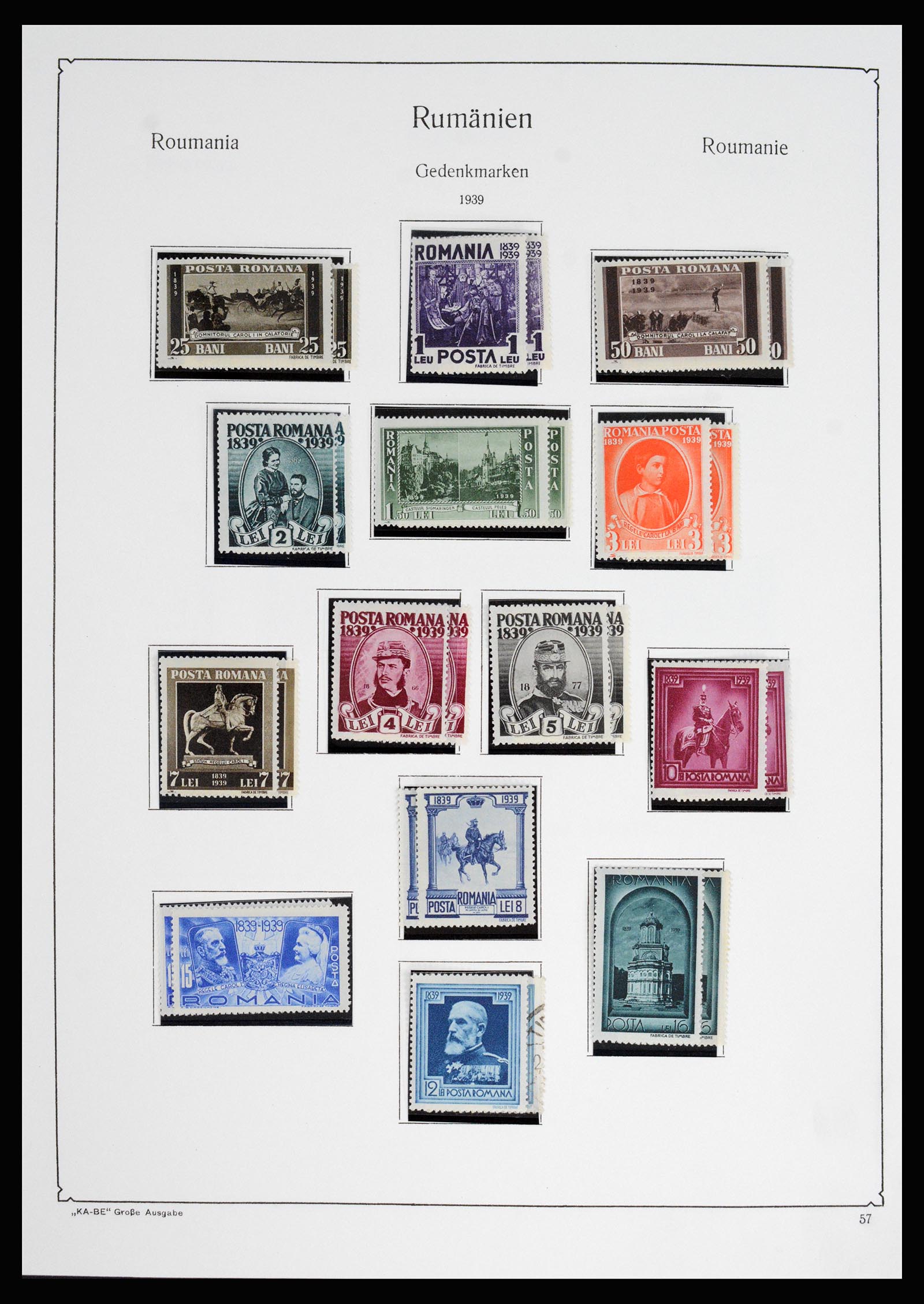 37128 081 - Postzegelverzameling 37128 Roemenië 1865-1965.