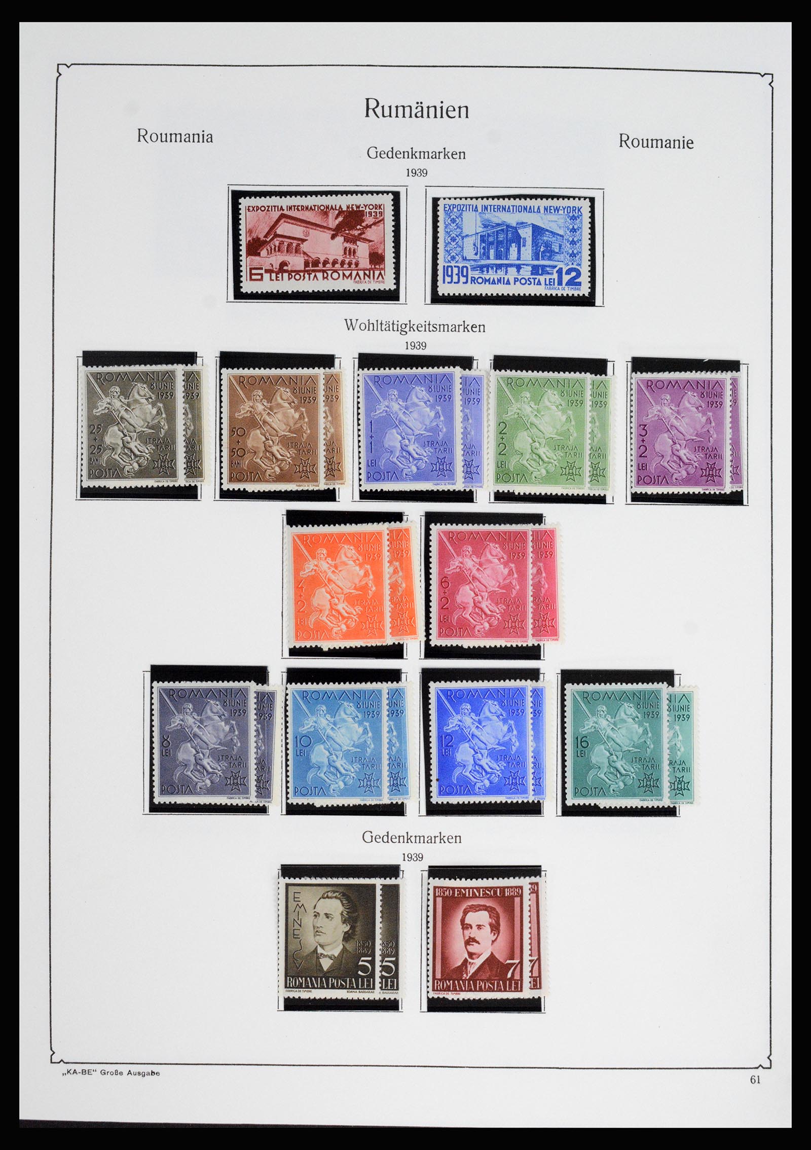 37128 086 - Postzegelverzameling 37128 Roemenië 1865-1965.