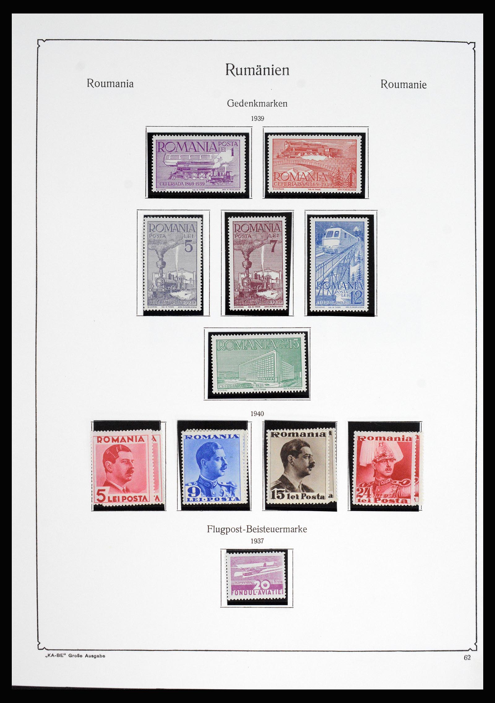 37128 088 - Postzegelverzameling 37128 Roemenië 1865-1965.