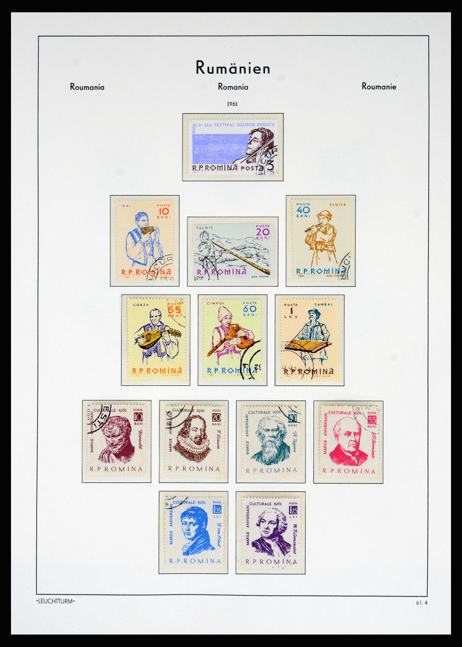 37128 147 - Postzegelverzameling 37128 Roemenië 1865-1965.