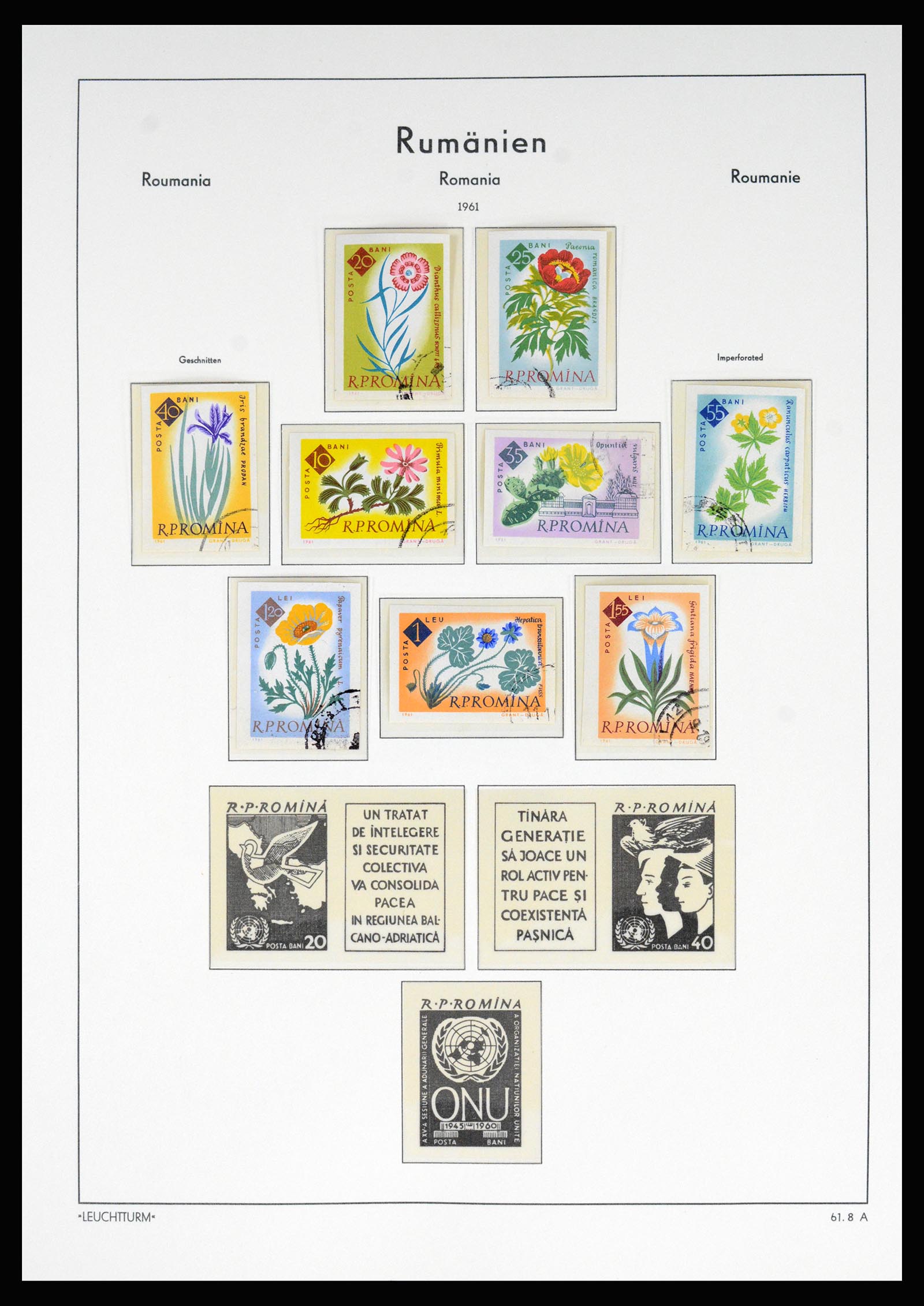 37128 153 - Postzegelverzameling 37128 Roemenië 1865-1965.