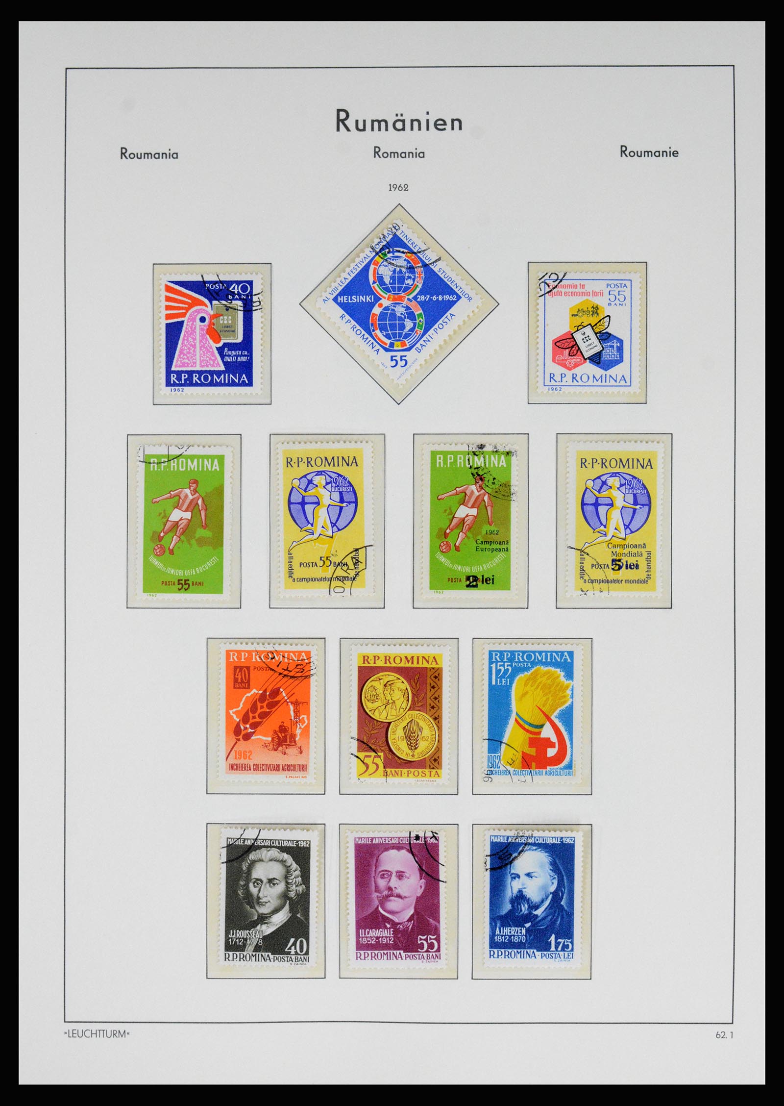 37128 154 - Postzegelverzameling 37128 Roemenië 1865-1965.