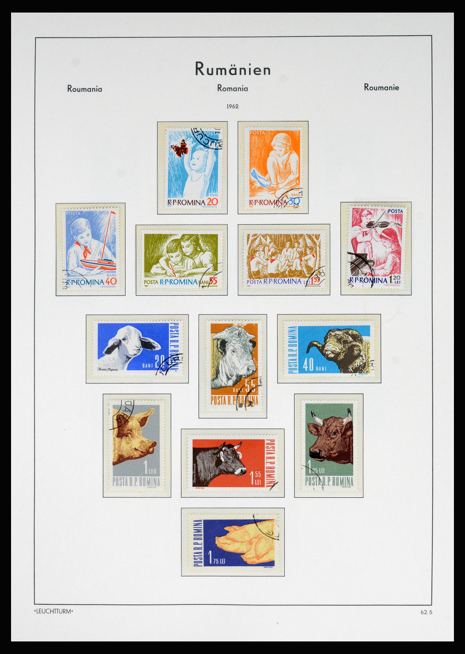 37128 159 - Postzegelverzameling 37128 Roemenië 1865-1965.