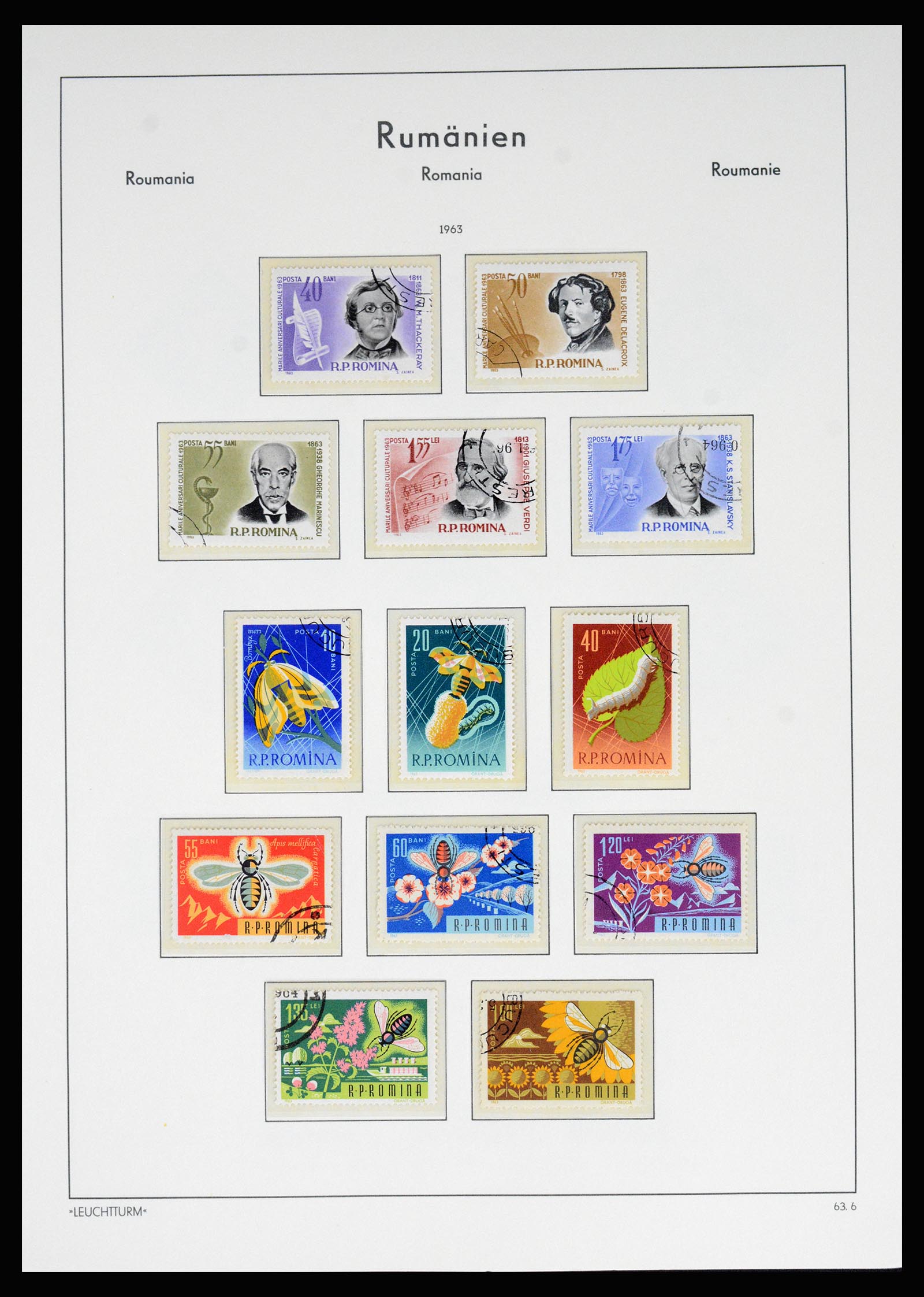 37128 166 - Postzegelverzameling 37128 Roemenië 1865-1965.