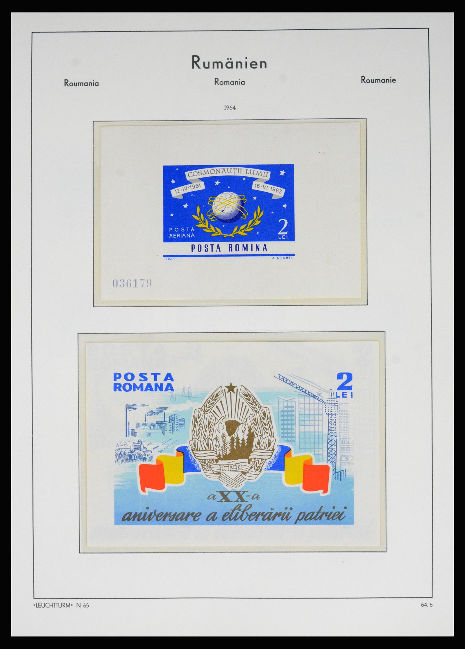 37128 176 - Postzegelverzameling 37128 Roemenië 1865-1965.