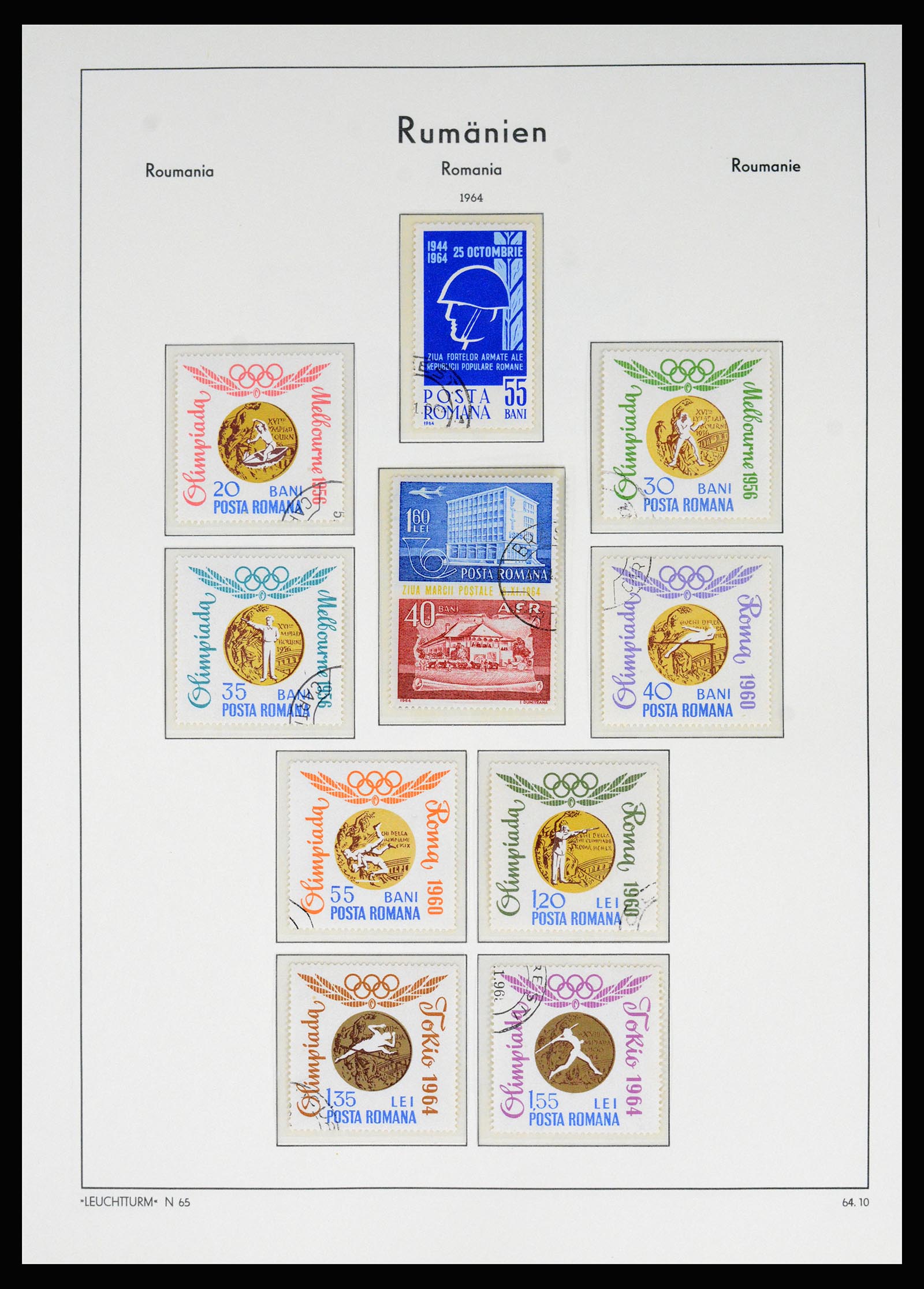 37128 181 - Postzegelverzameling 37128 Roemenië 1865-1965.