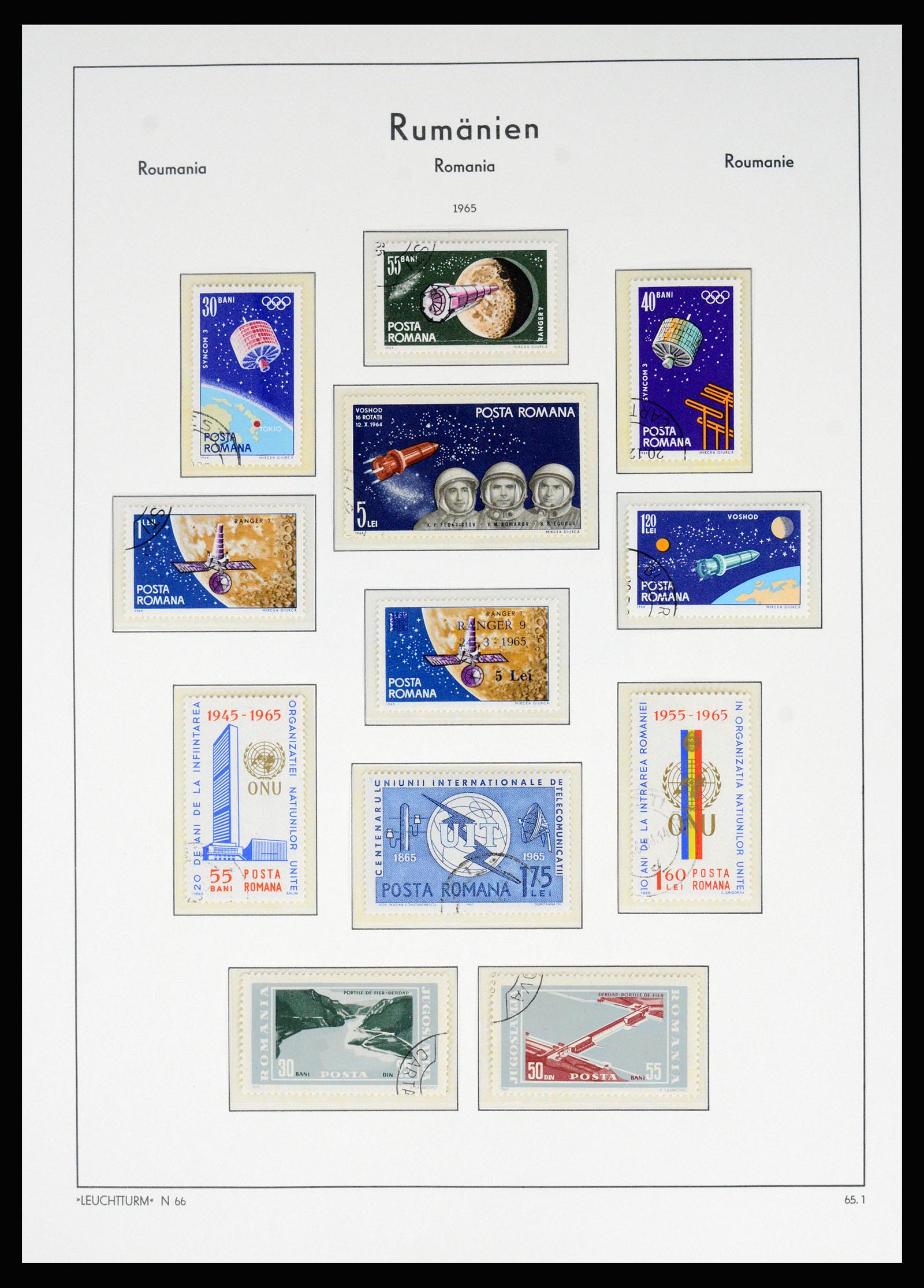 37128 184 - Postzegelverzameling 37128 Roemenië 1865-1965.