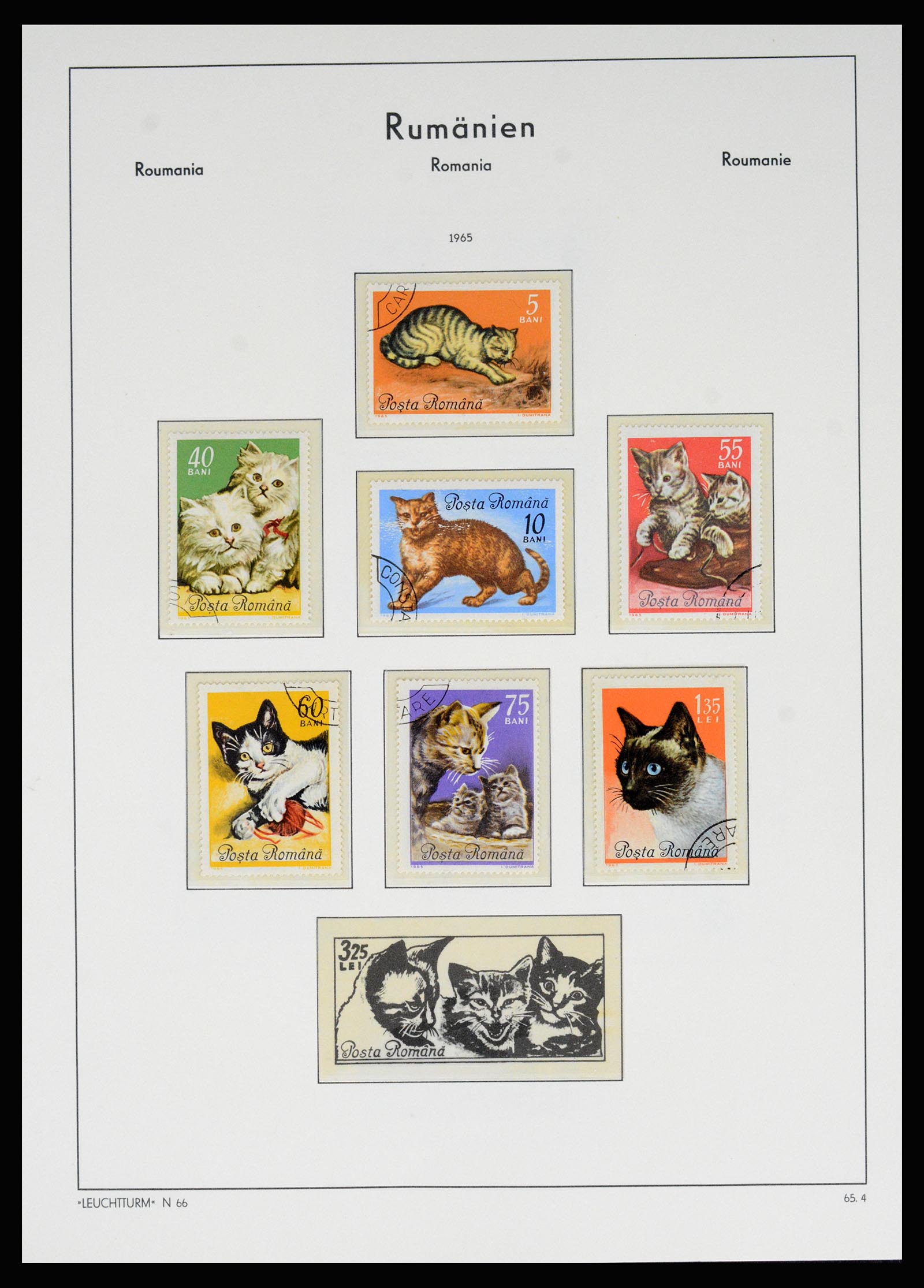 37128 186 - Postzegelverzameling 37128 Roemenië 1865-1965.