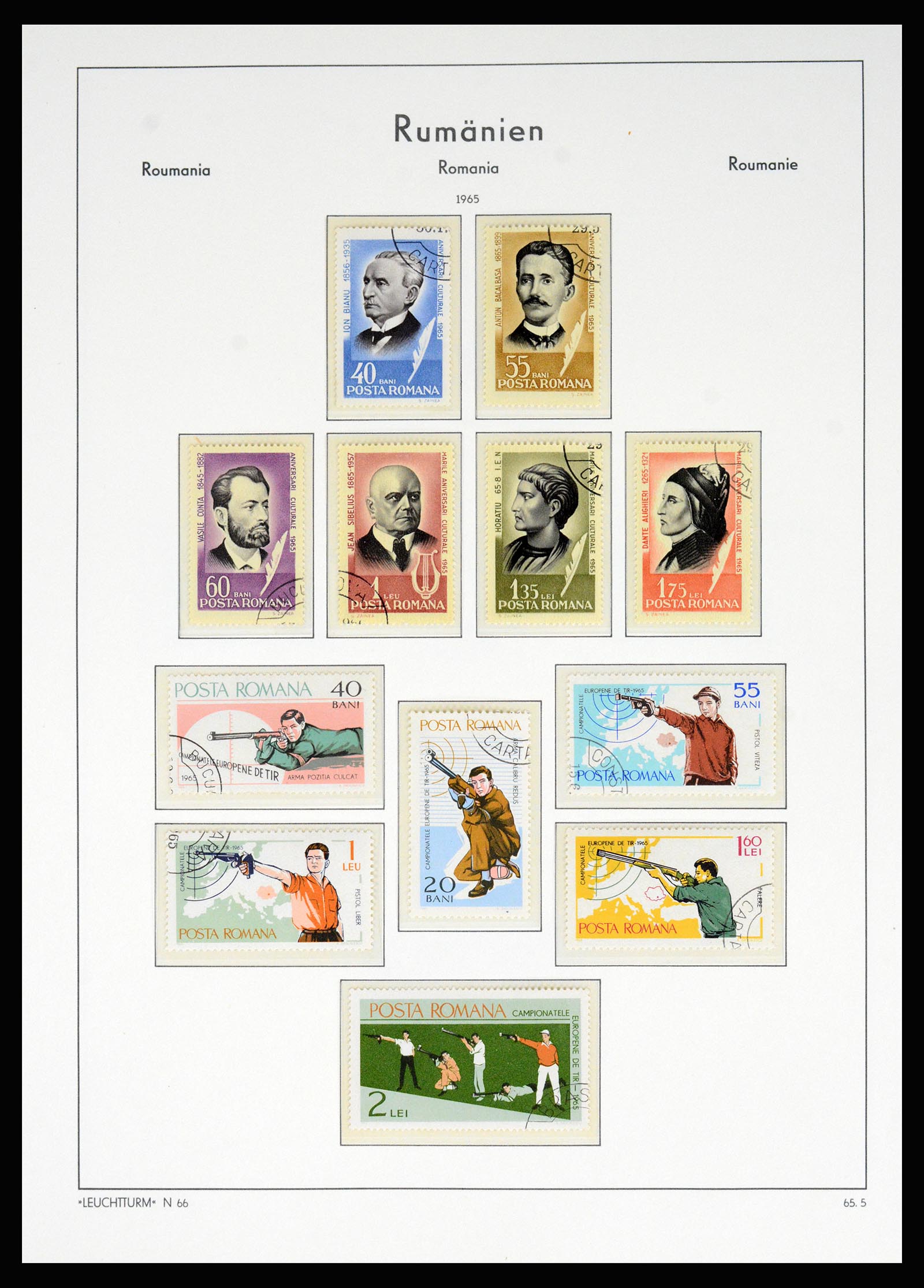 37128 187 - Postzegelverzameling 37128 Roemenië 1865-1965.