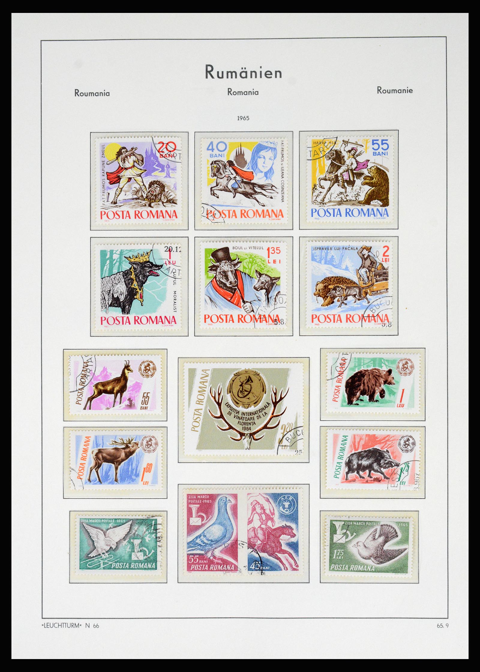37128 192 - Postzegelverzameling 37128 Roemenië 1865-1965.