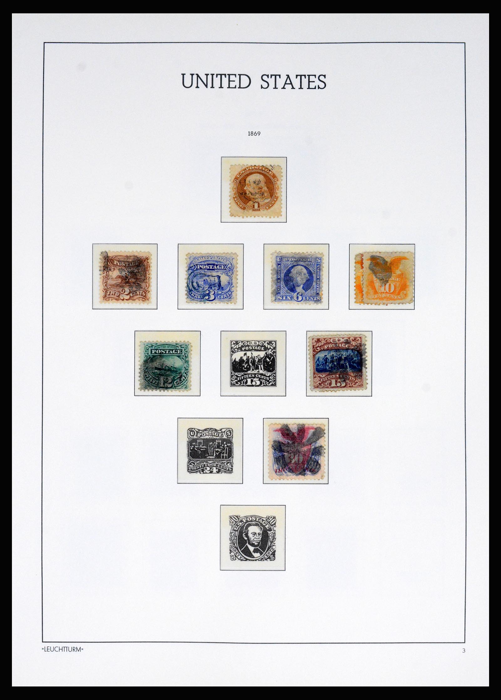 37129 005 - Postzegelverzameling 37129 USA 1851-1990.