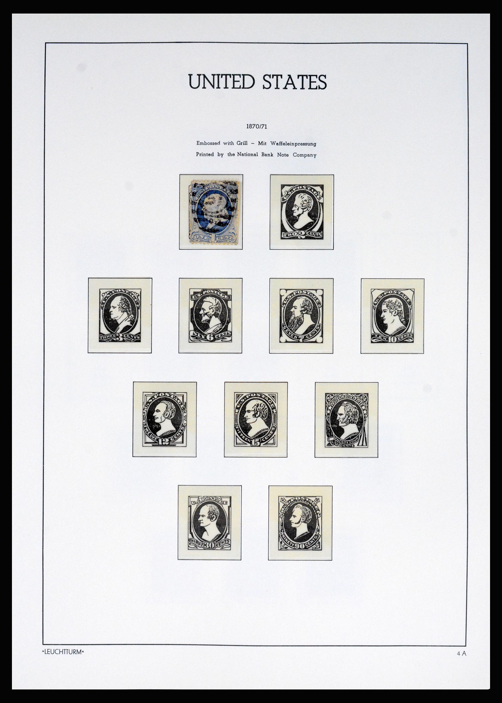 37129 007 - Postzegelverzameling 37129 USA 1851-1990.