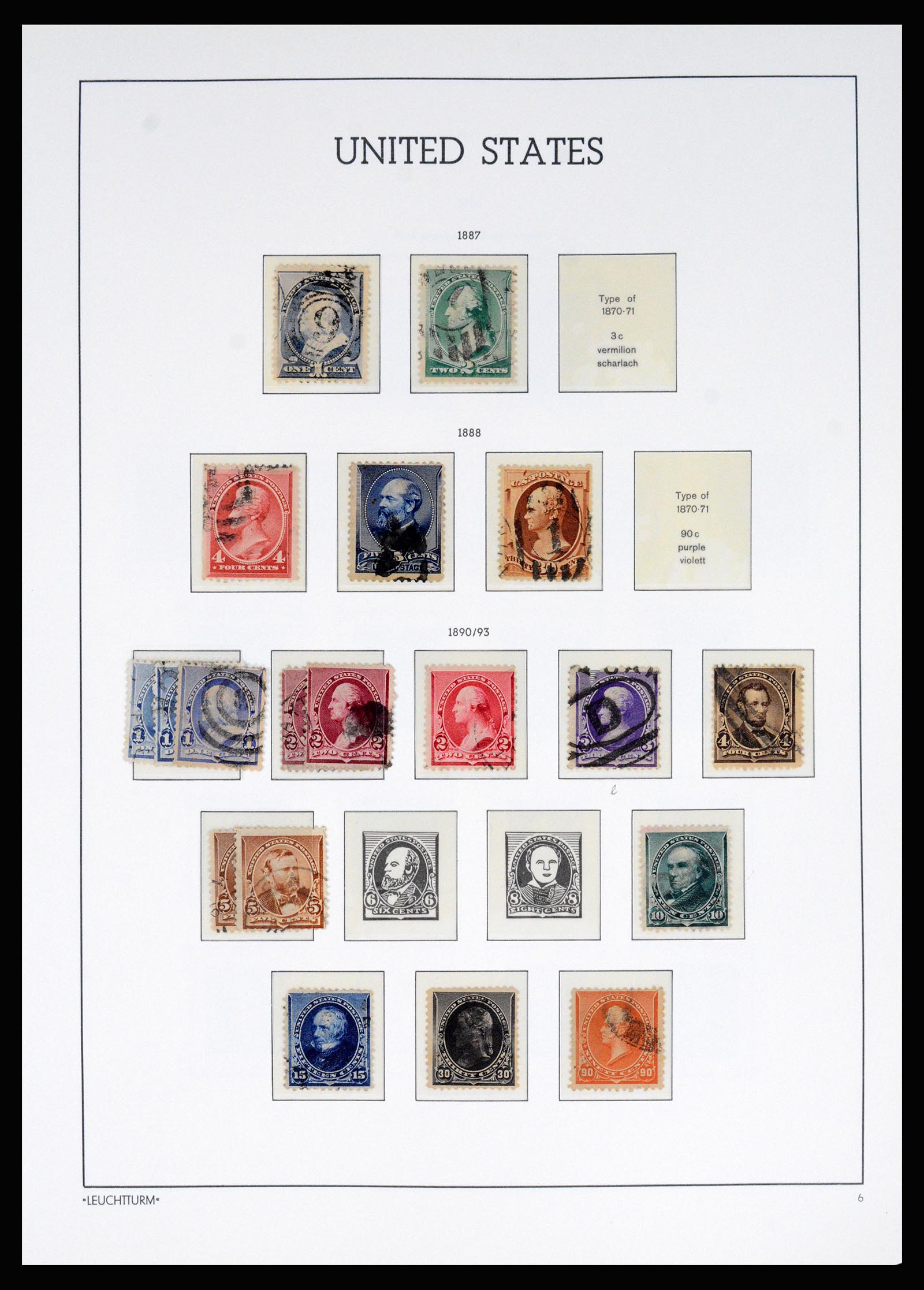 37129 009 - Postzegelverzameling 37129 USA 1851-1990.
