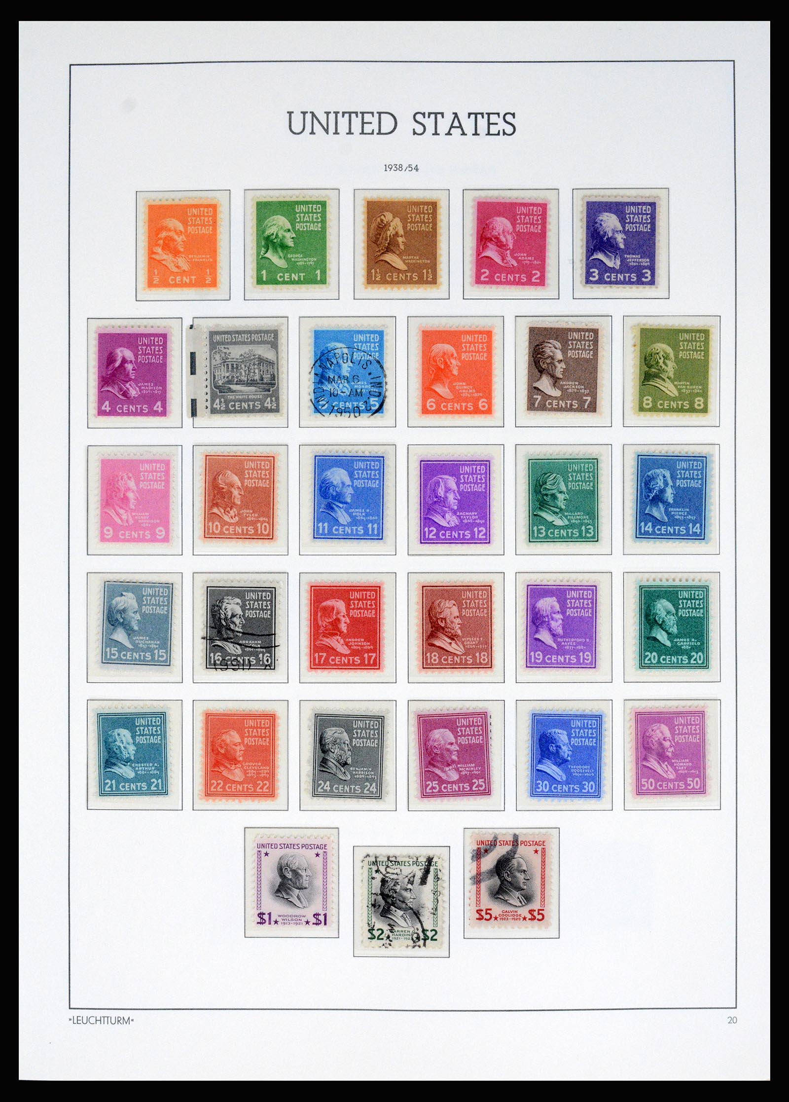 37129 028 - Postzegelverzameling 37129 USA 1851-1990.