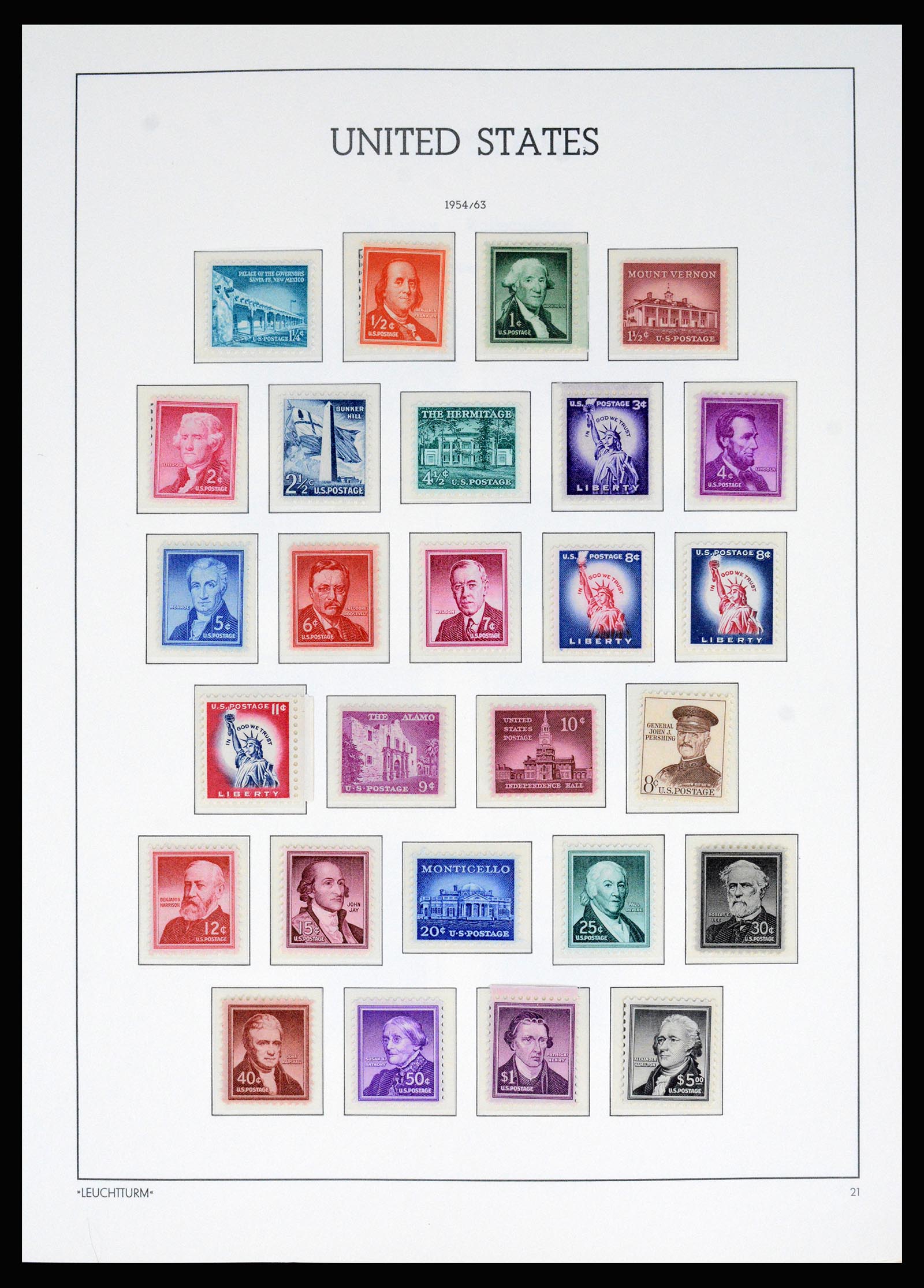 37129 030 - Postzegelverzameling 37129 USA 1851-1990.