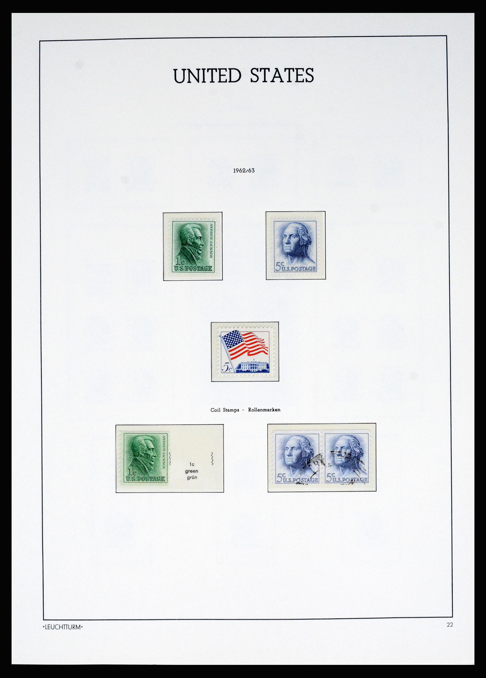 37129 032 - Postzegelverzameling 37129 USA 1851-1990.