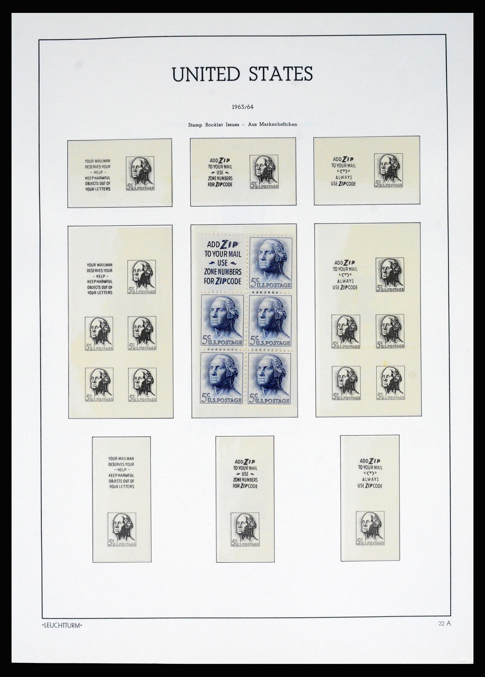 37129 033 - Postzegelverzameling 37129 USA 1851-1990.