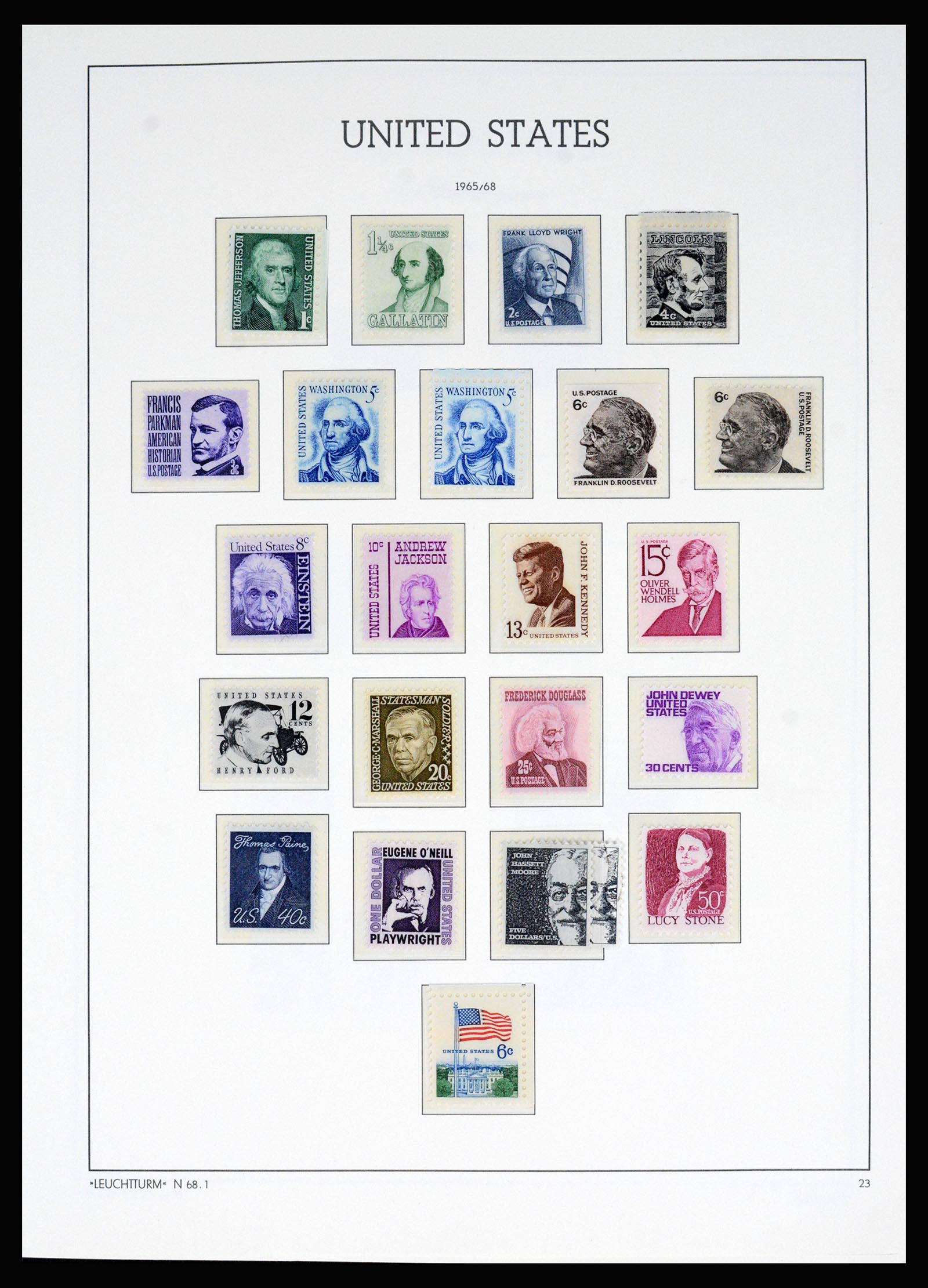 37129 034 - Postzegelverzameling 37129 USA 1851-1990.
