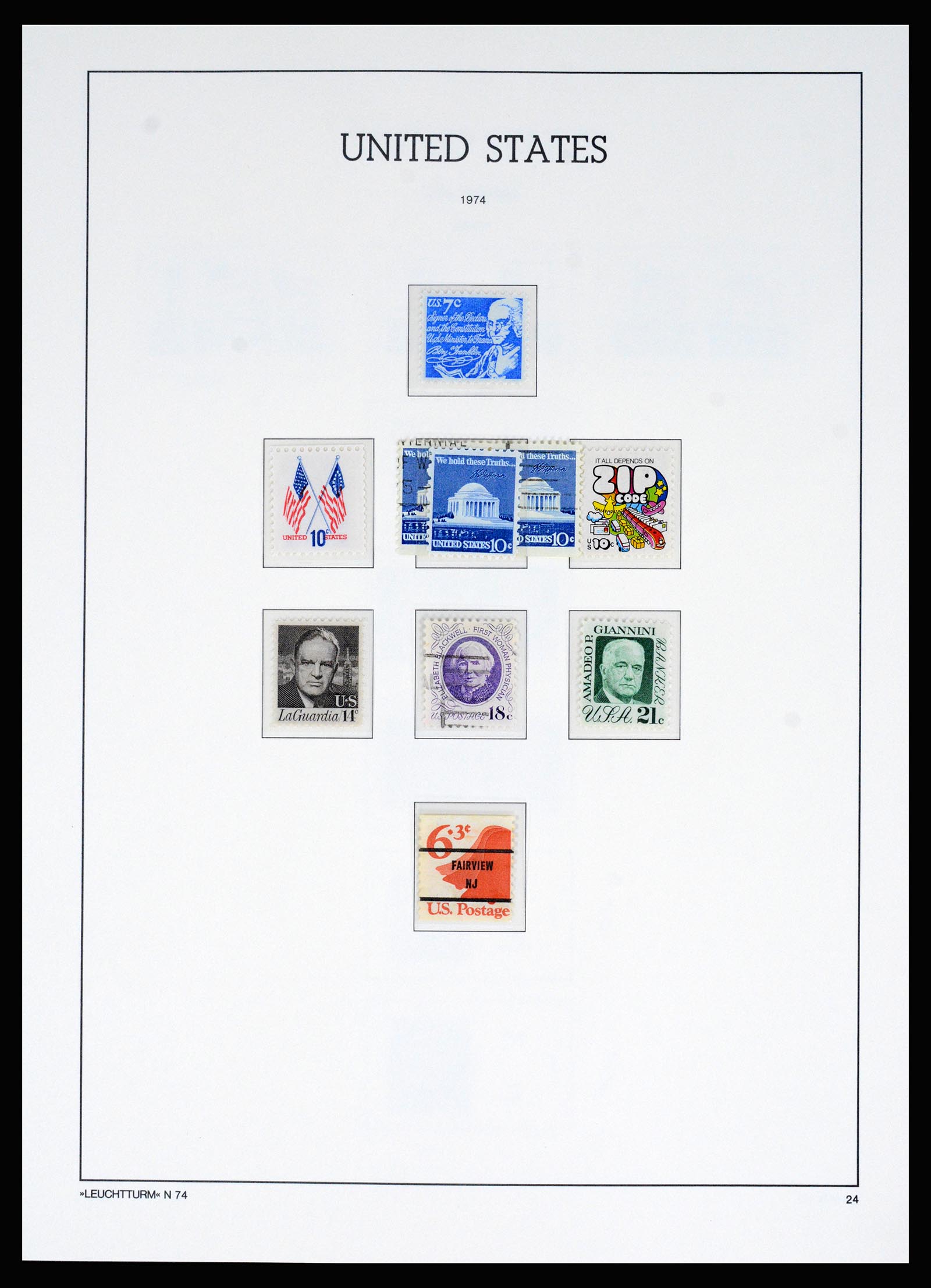 37129 037 - Postzegelverzameling 37129 USA 1851-1990.